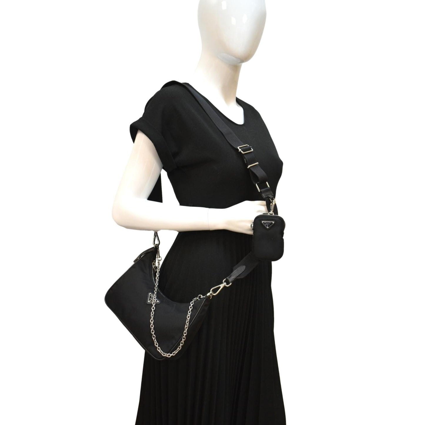 Re Edition Shoulder Bag Nylon Black Bag Black