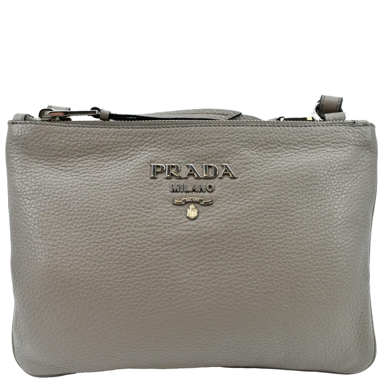 Vitello Phenix Crossbody Bag Leather Beige