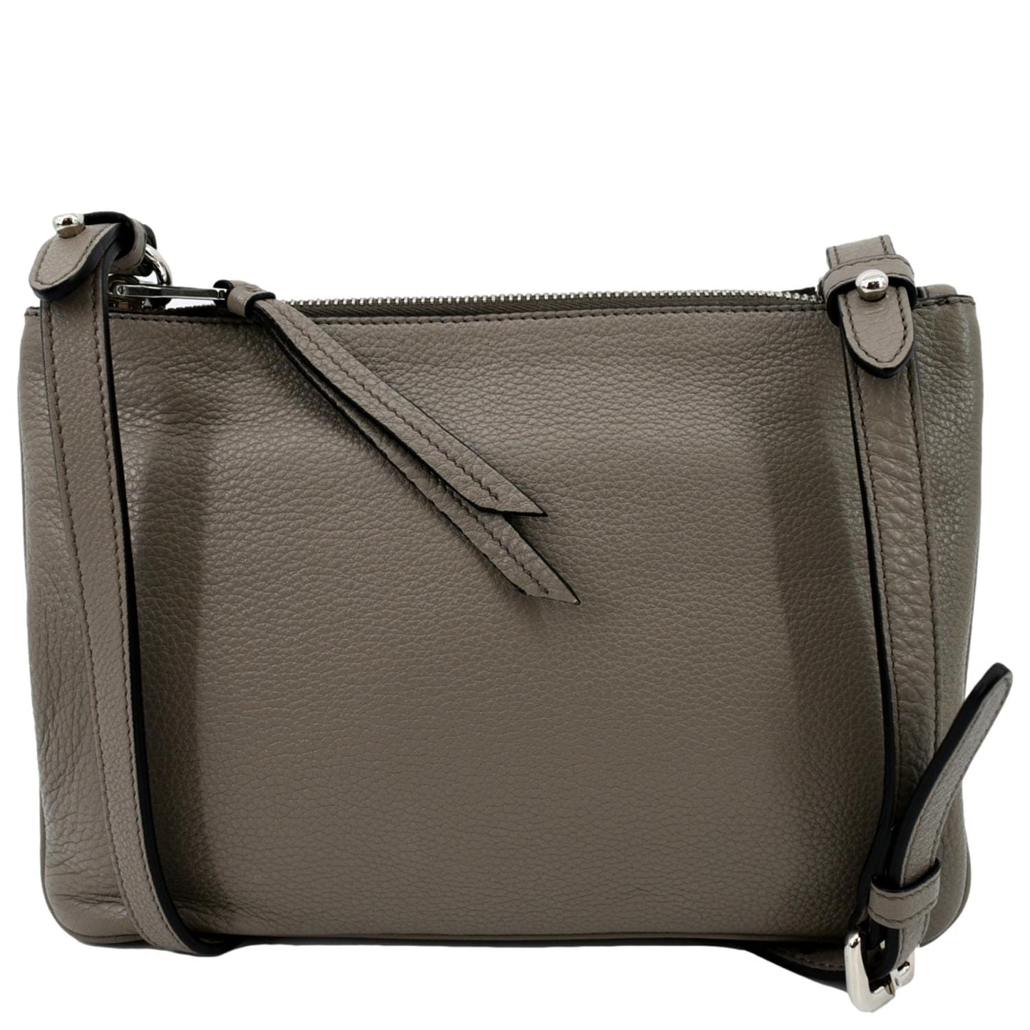 Vitello Phenix Crossbody Bag Leather Beige