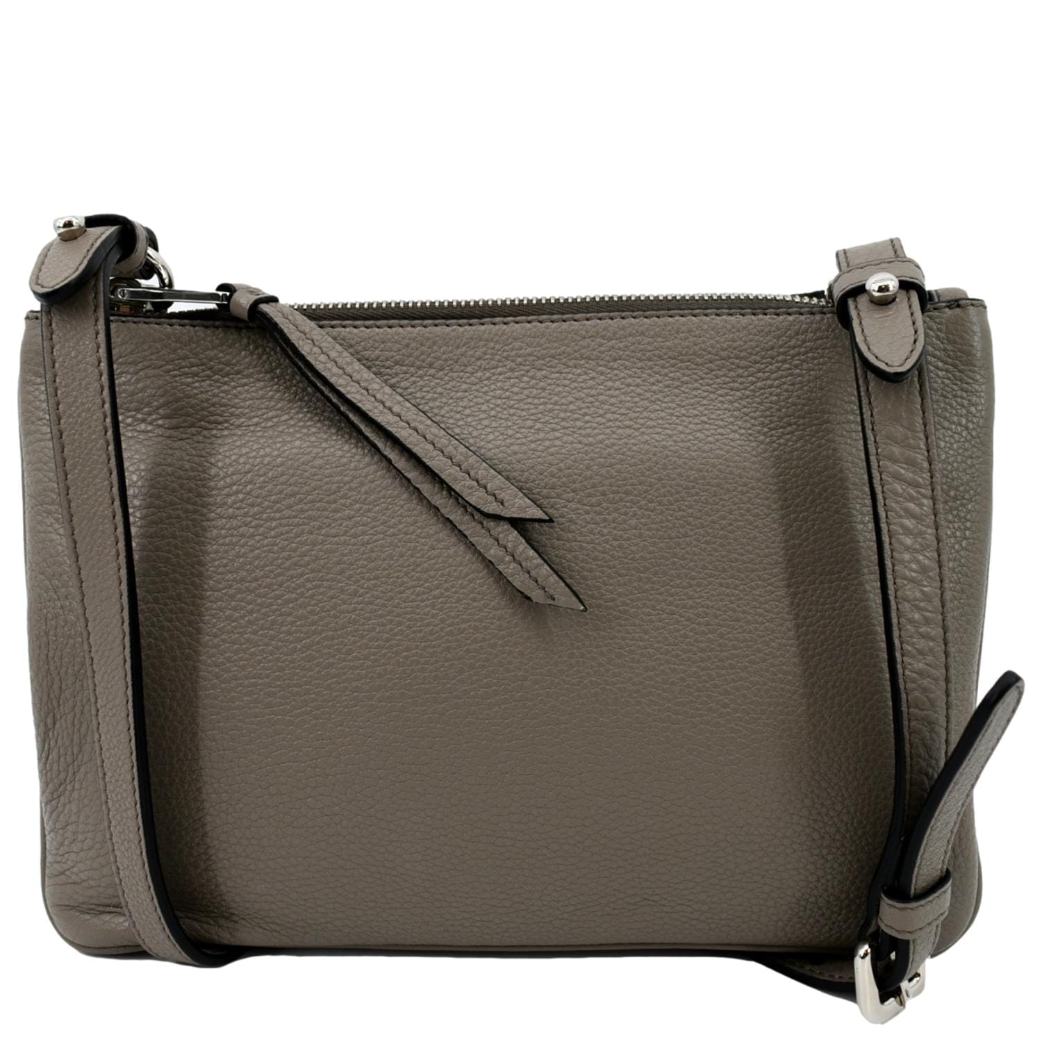 Vitello Phenix Crossbody Bag Leather Beige