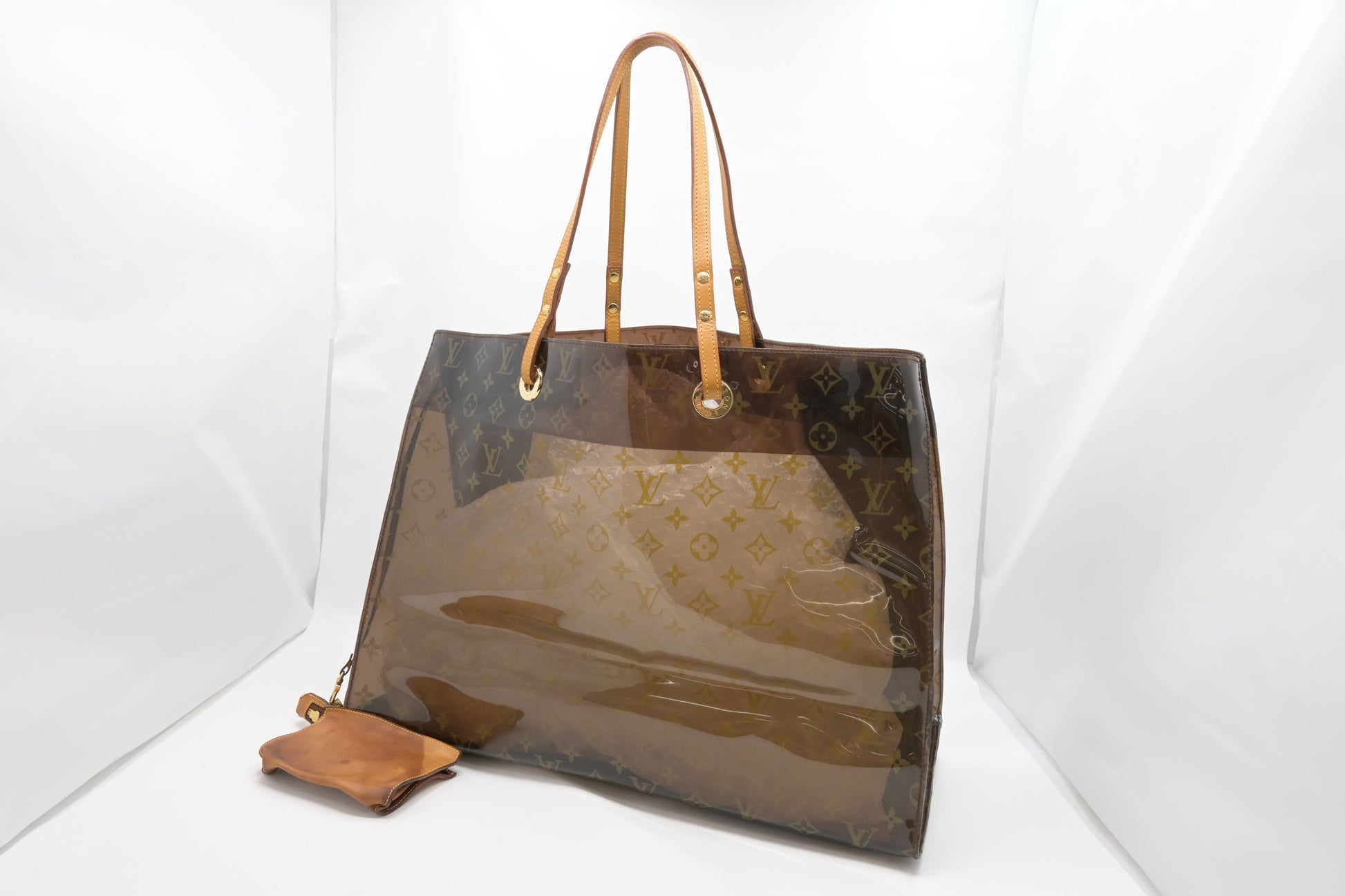 Louis Vuitton Cabas Cruise Clear Ambre Vinyl Handbag