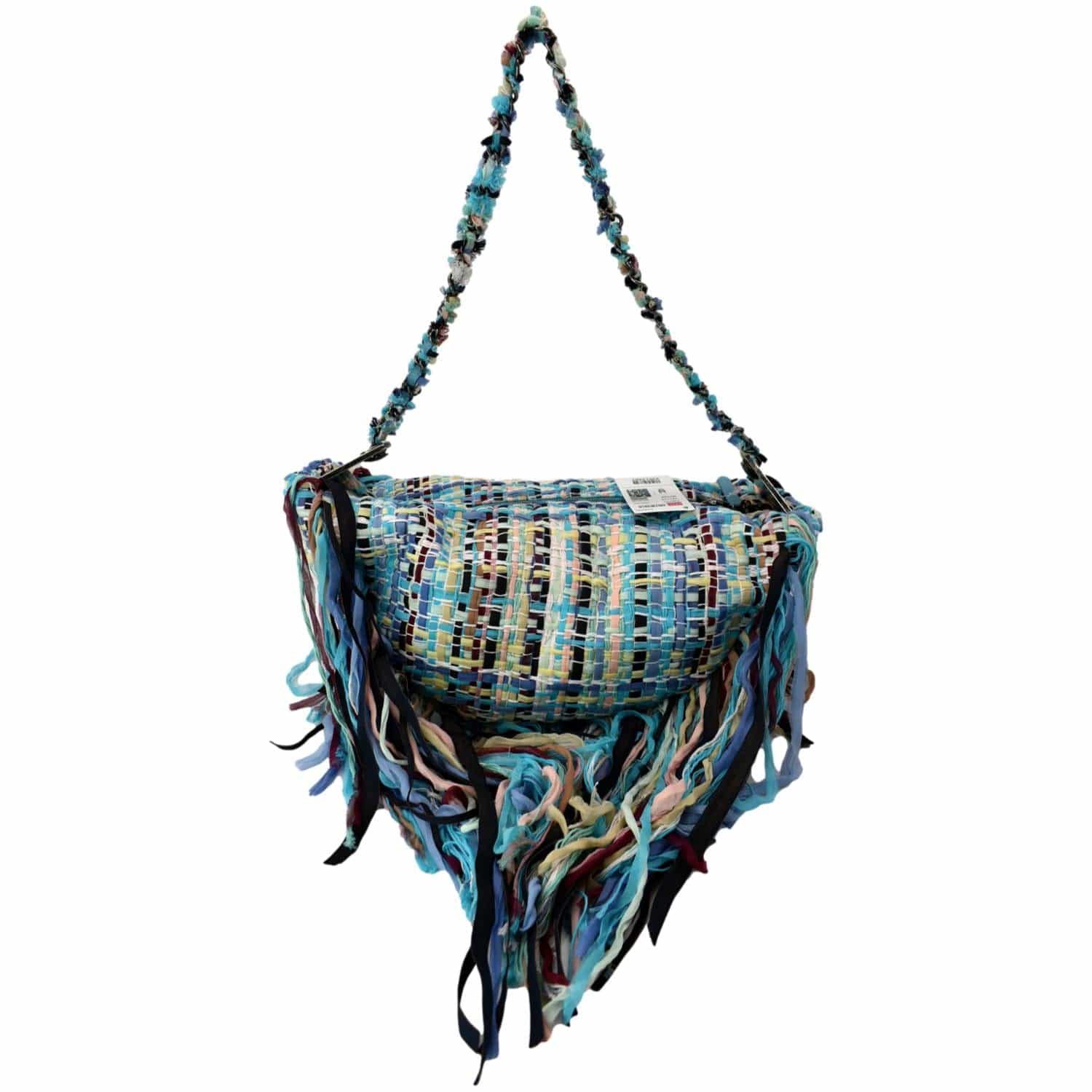 Chanel Coco Cuba Hammock Tweed Woven Travel Bag