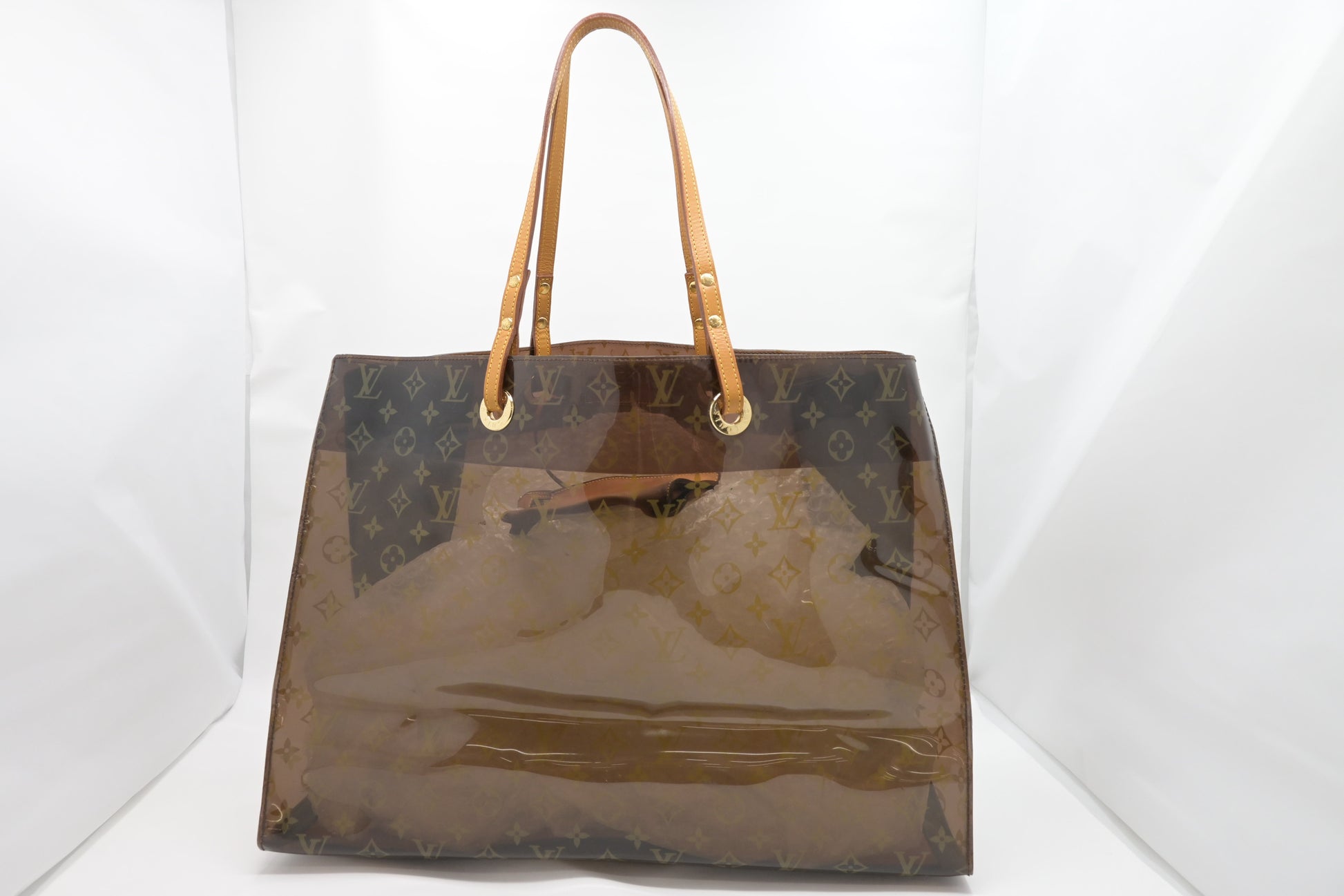 Louis Vuitton Cabas Cruise Clear Ambre Vinyl Handbag