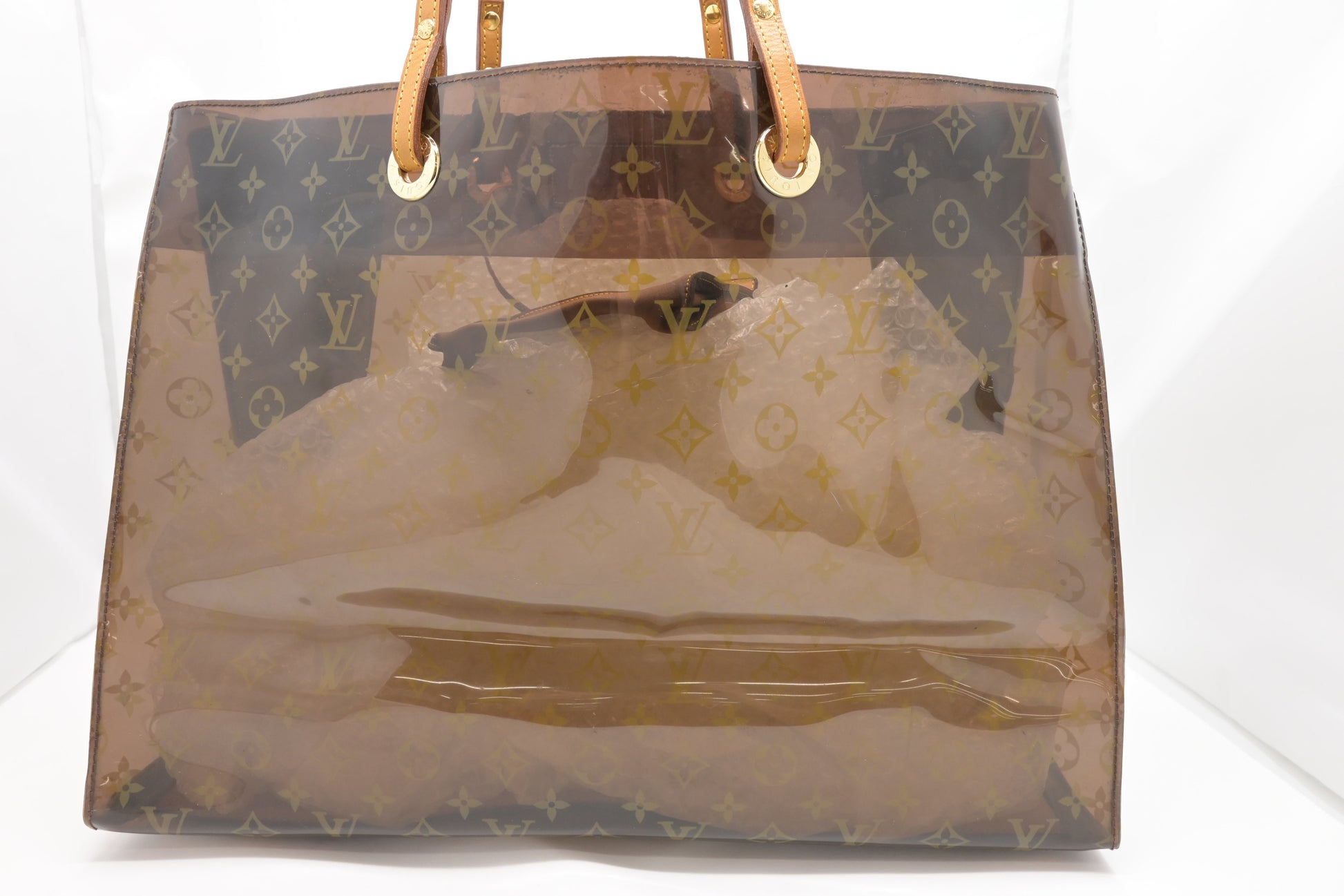 Louis Vuitton Cabas Cruise Clear Ambre Vinyl Handbag