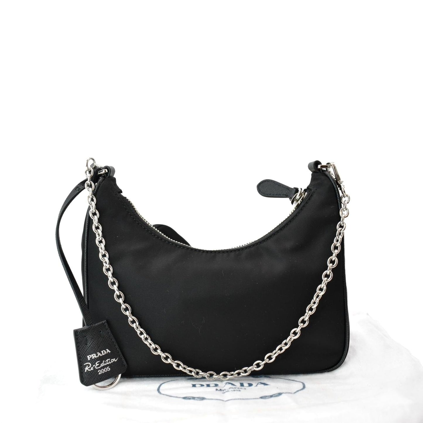 Prada Re Edition Shoulder Bag Nylon Black Re Edition 2006
