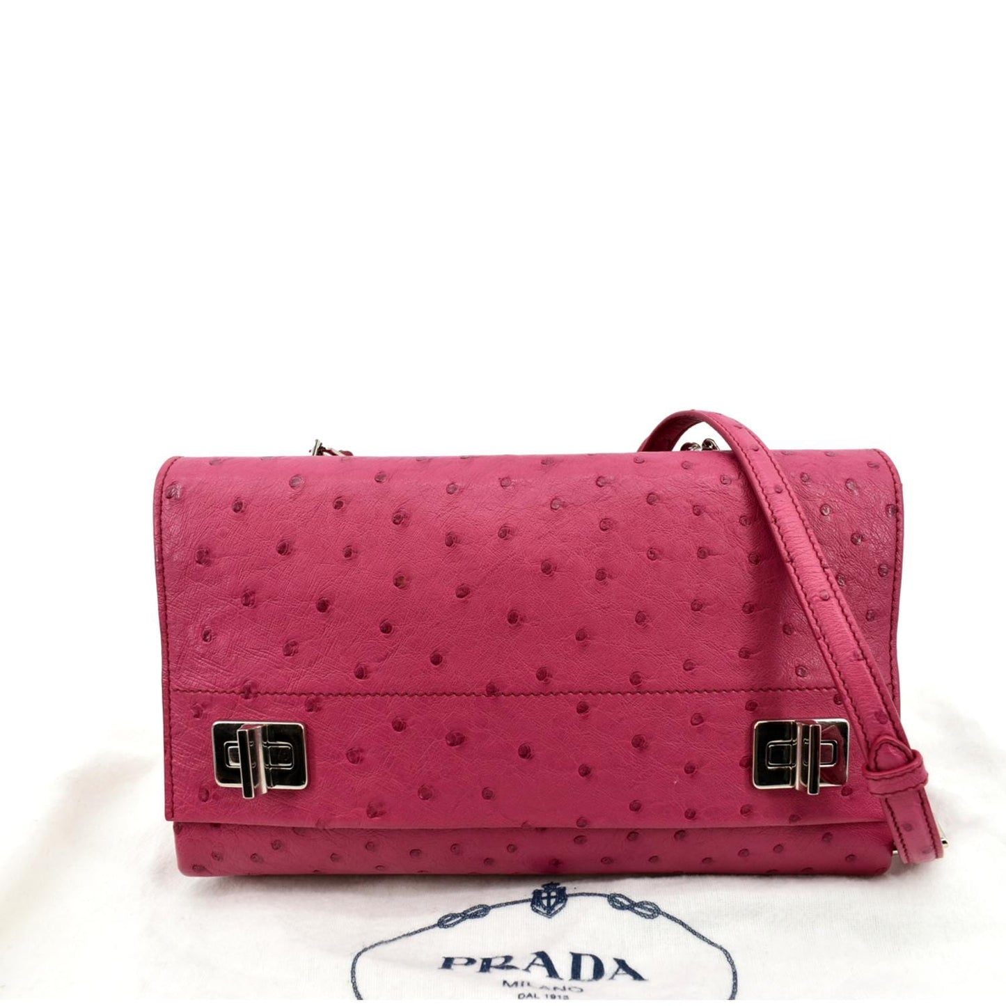 Shoulder Bag Leather Pink