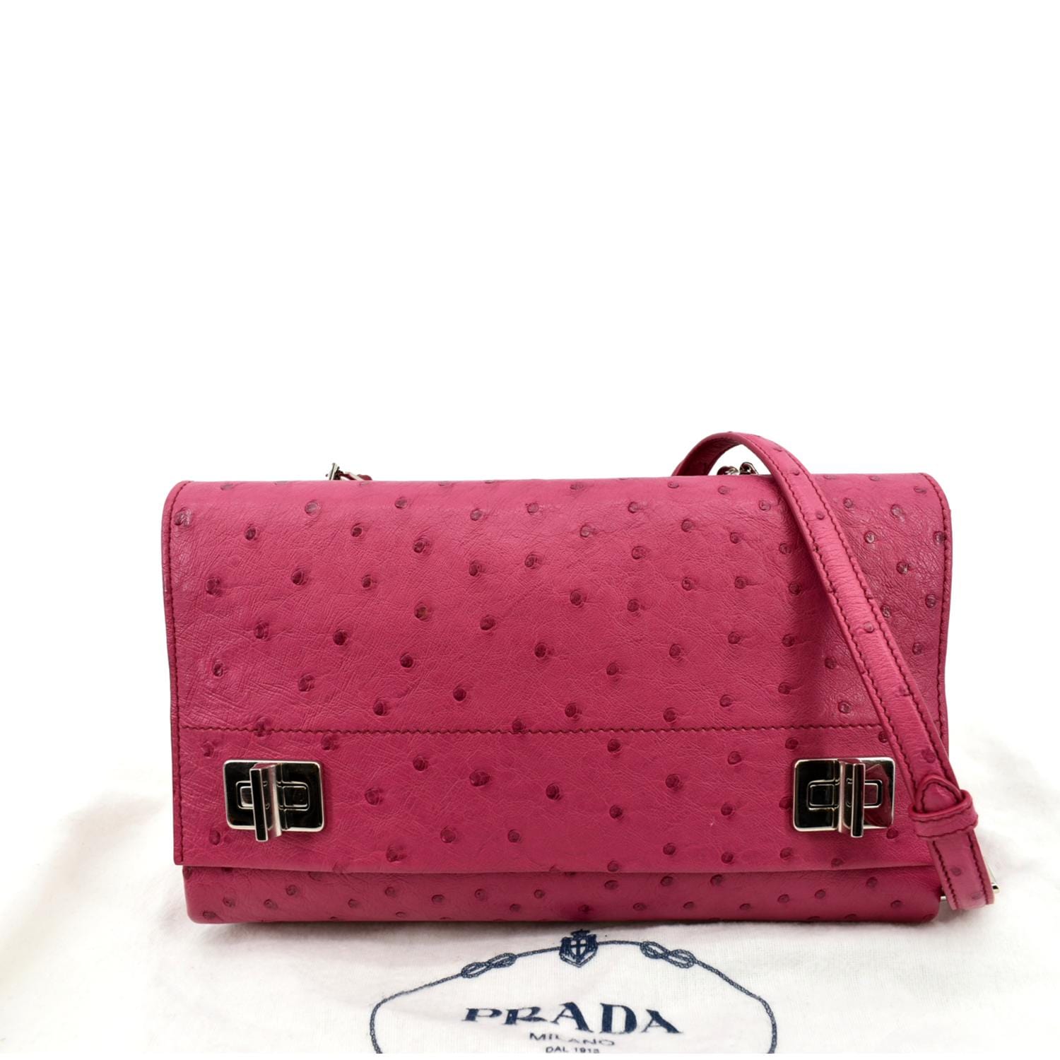 Shoulder Bag Leather Pink