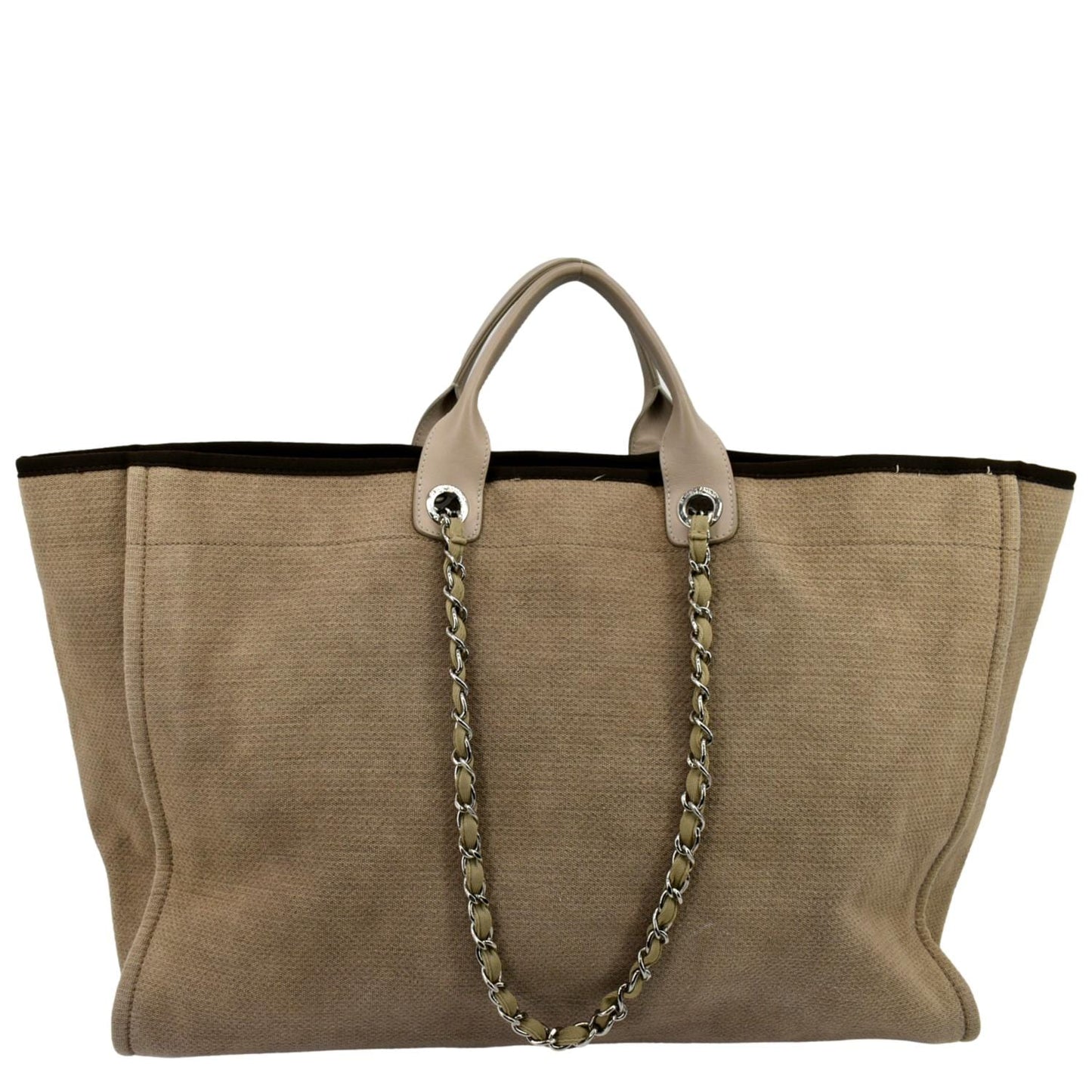 Chanel Extra Deauville Canvas Beige Travel Bag