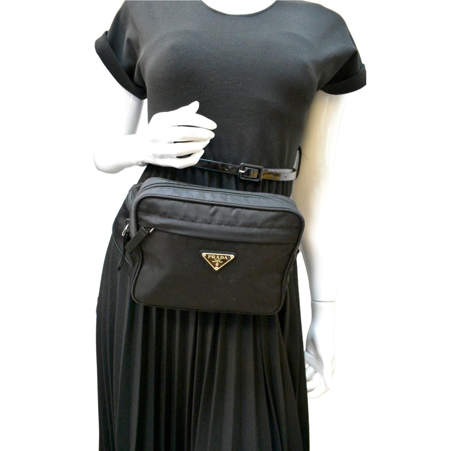 Prada Re Belt Bag Nylon Black
