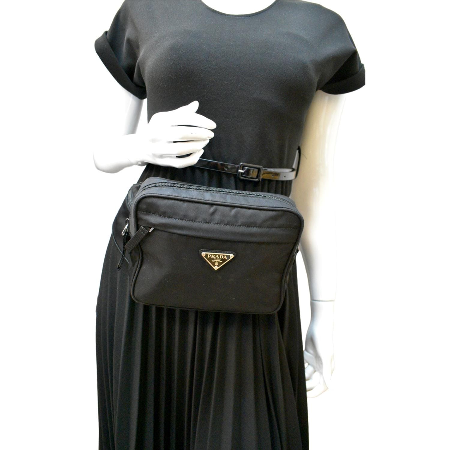 Prada Re Belt Bag Nylon Black