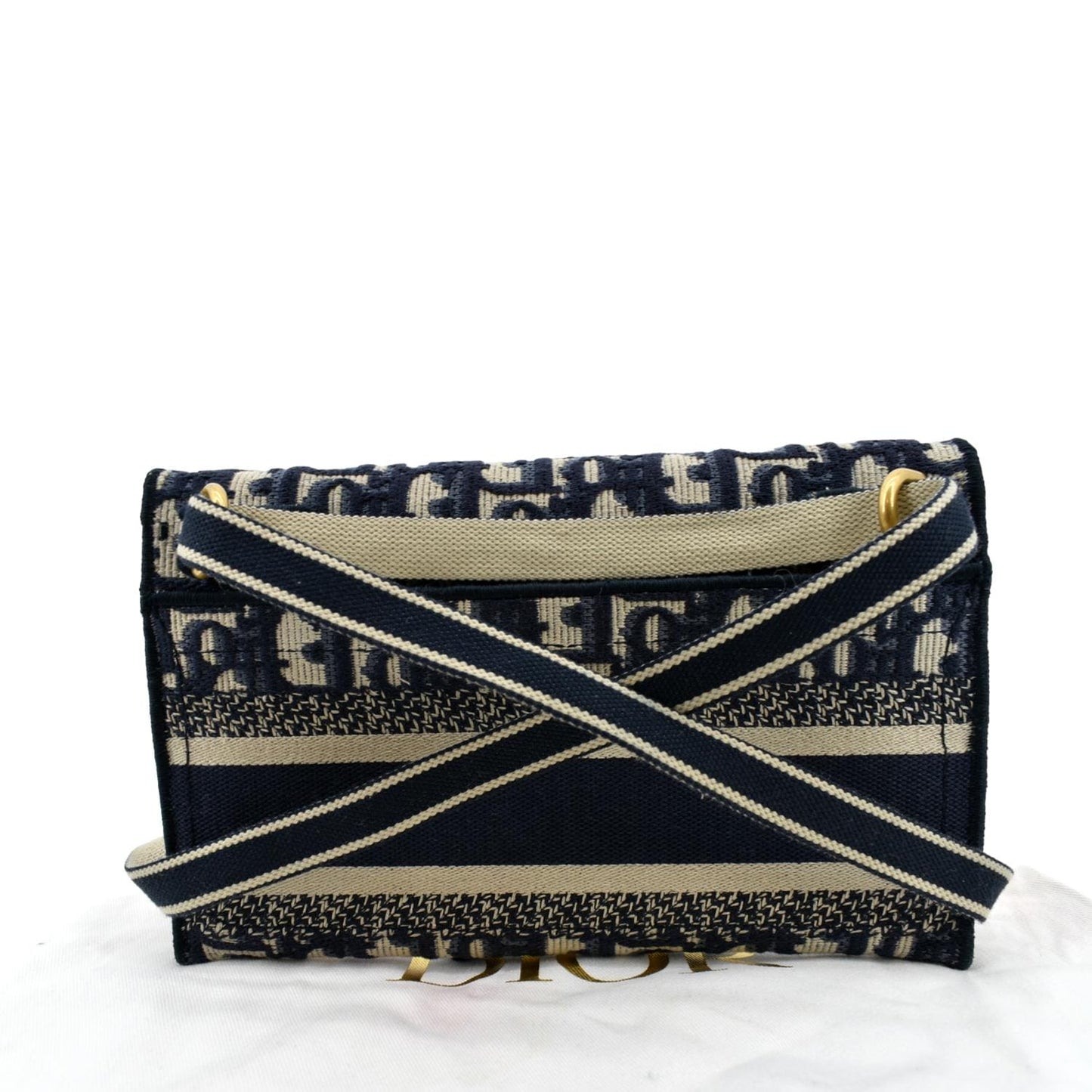 Dior Saddle Oblique Belt Bag Canvas Blue Navy
