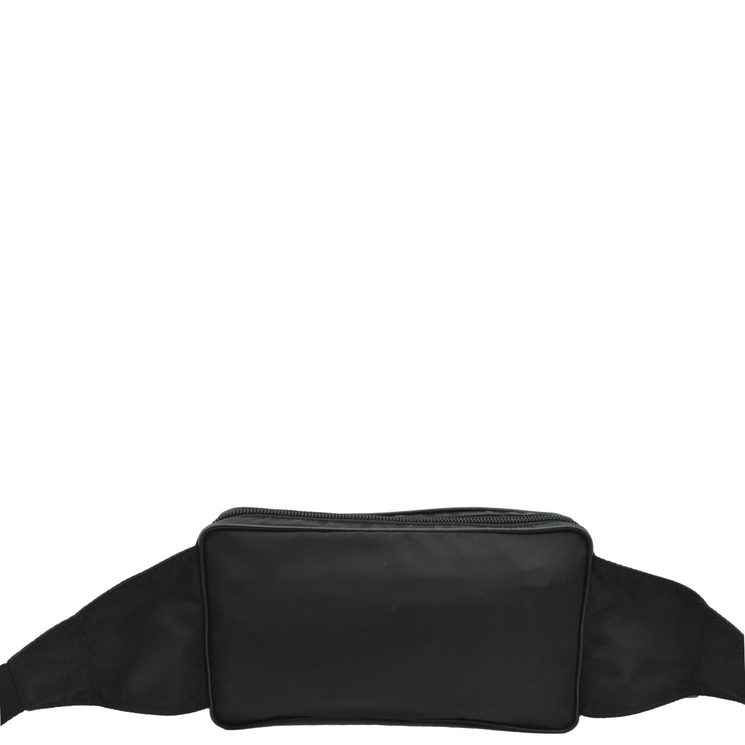Prada Re Belt Bag Leather Nylon Black