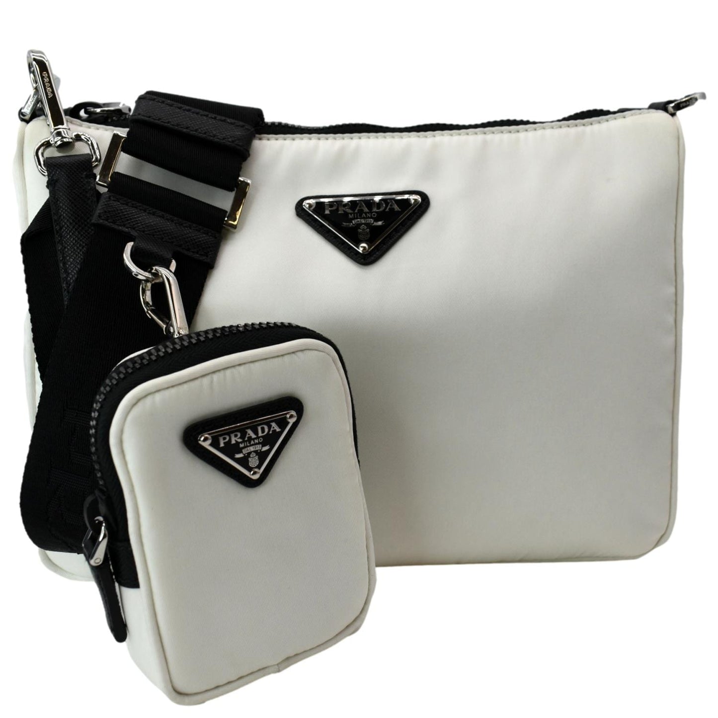 Prada Shoulder Bag Re Nylon White