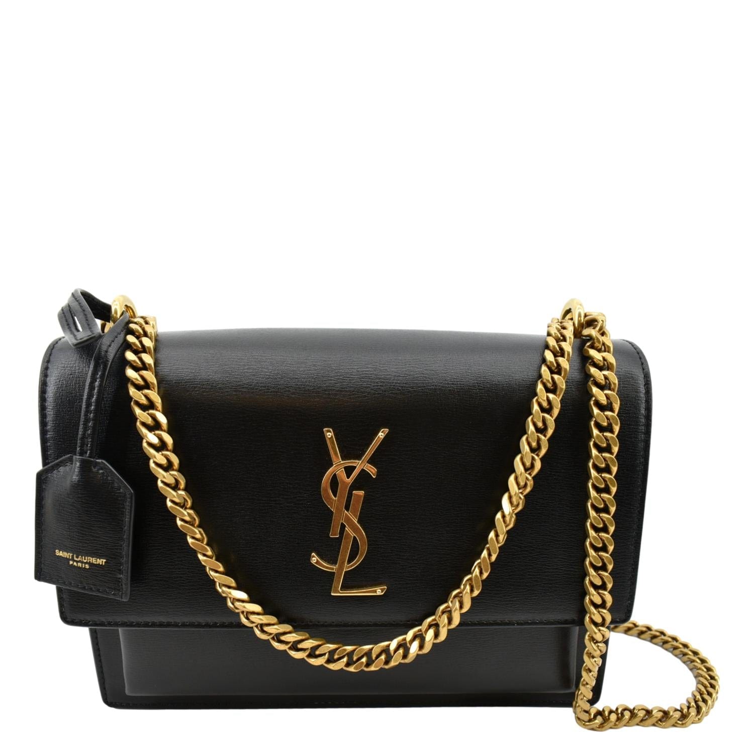 YSL Saint Laurent Saint Sunset Medium Shoulder Bag Leather Monogram