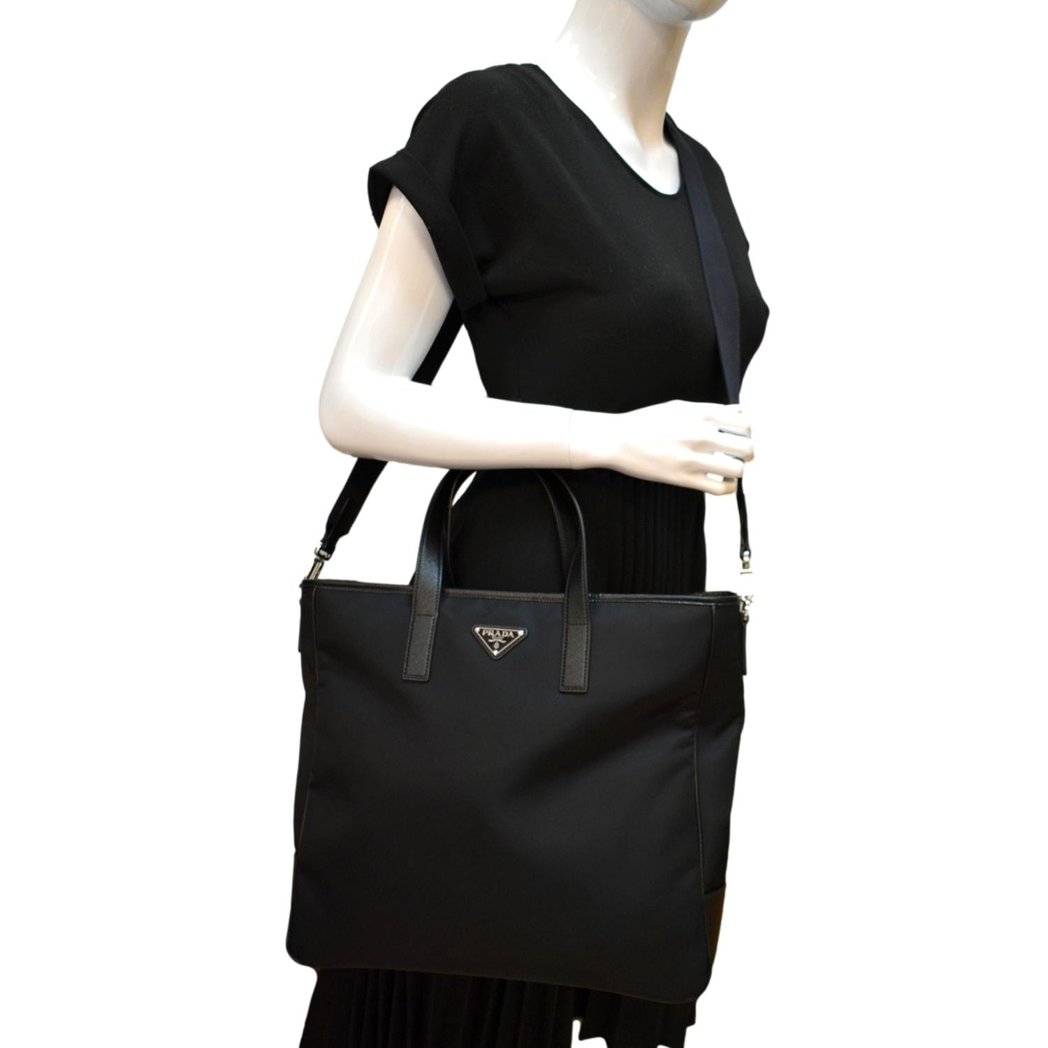 Prada Re Core Tote Bag Nylon Black