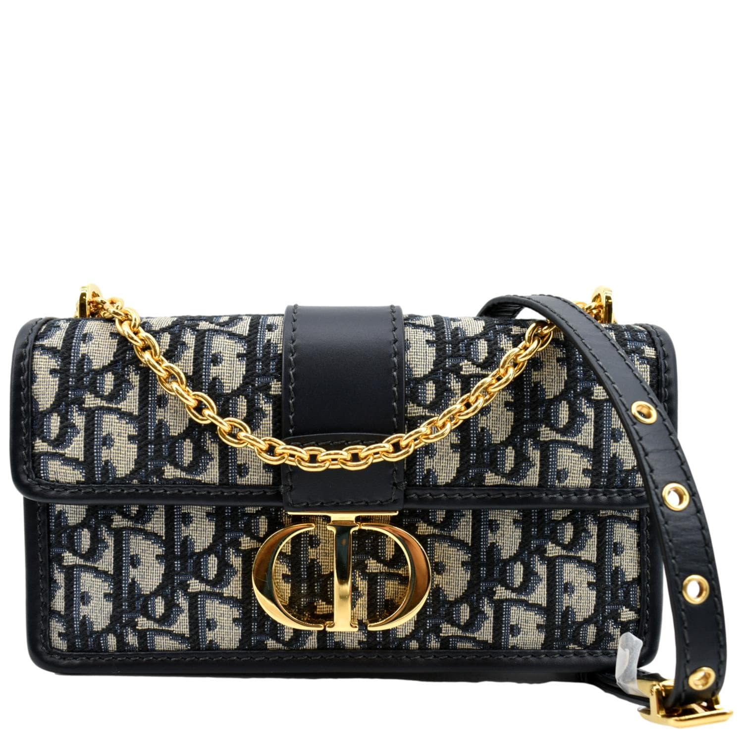Dior Montaigne Oblique Jacquard Crossbody Bag Blue
