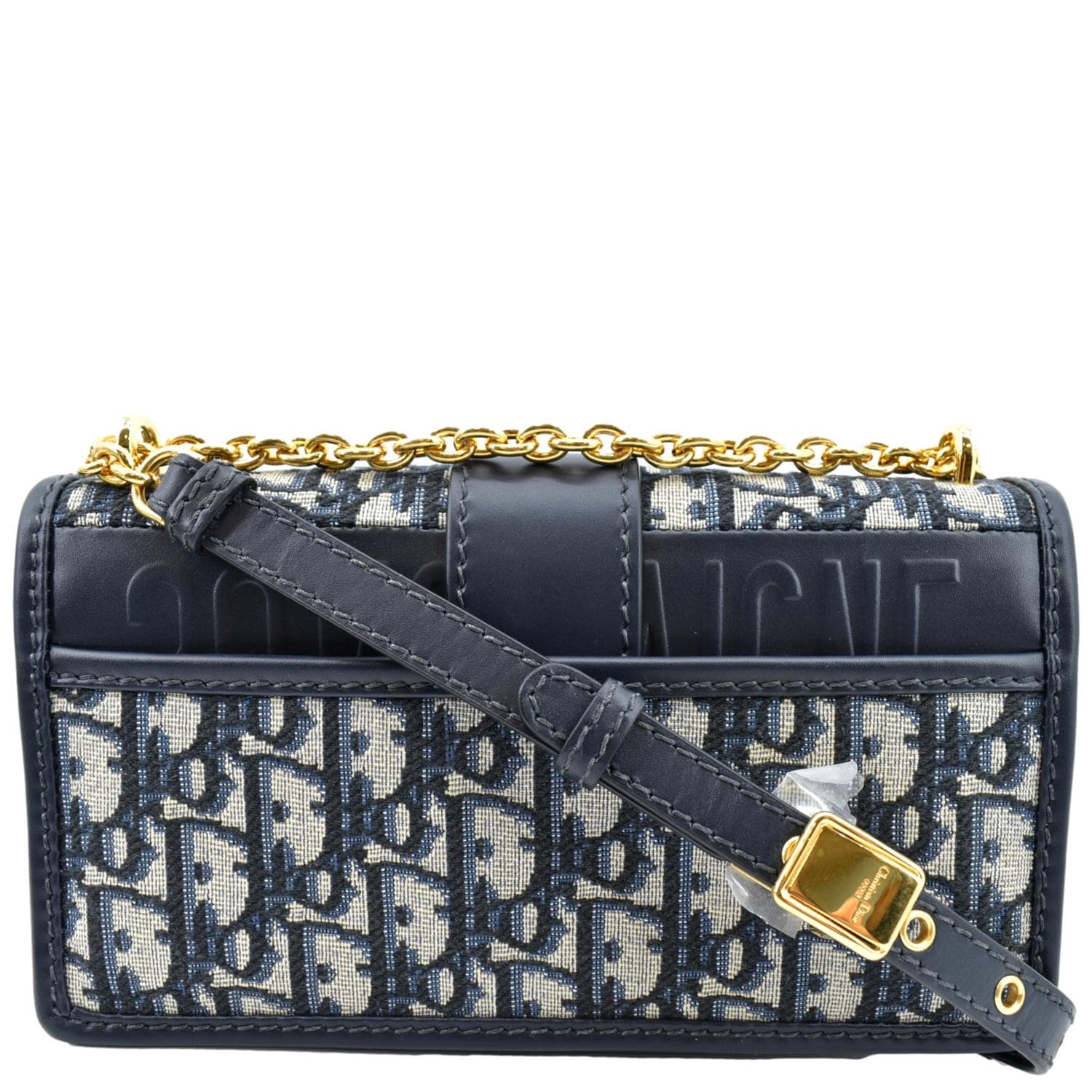 Dior Montaigne Oblique Jacquard Crossbody Bag Blue
