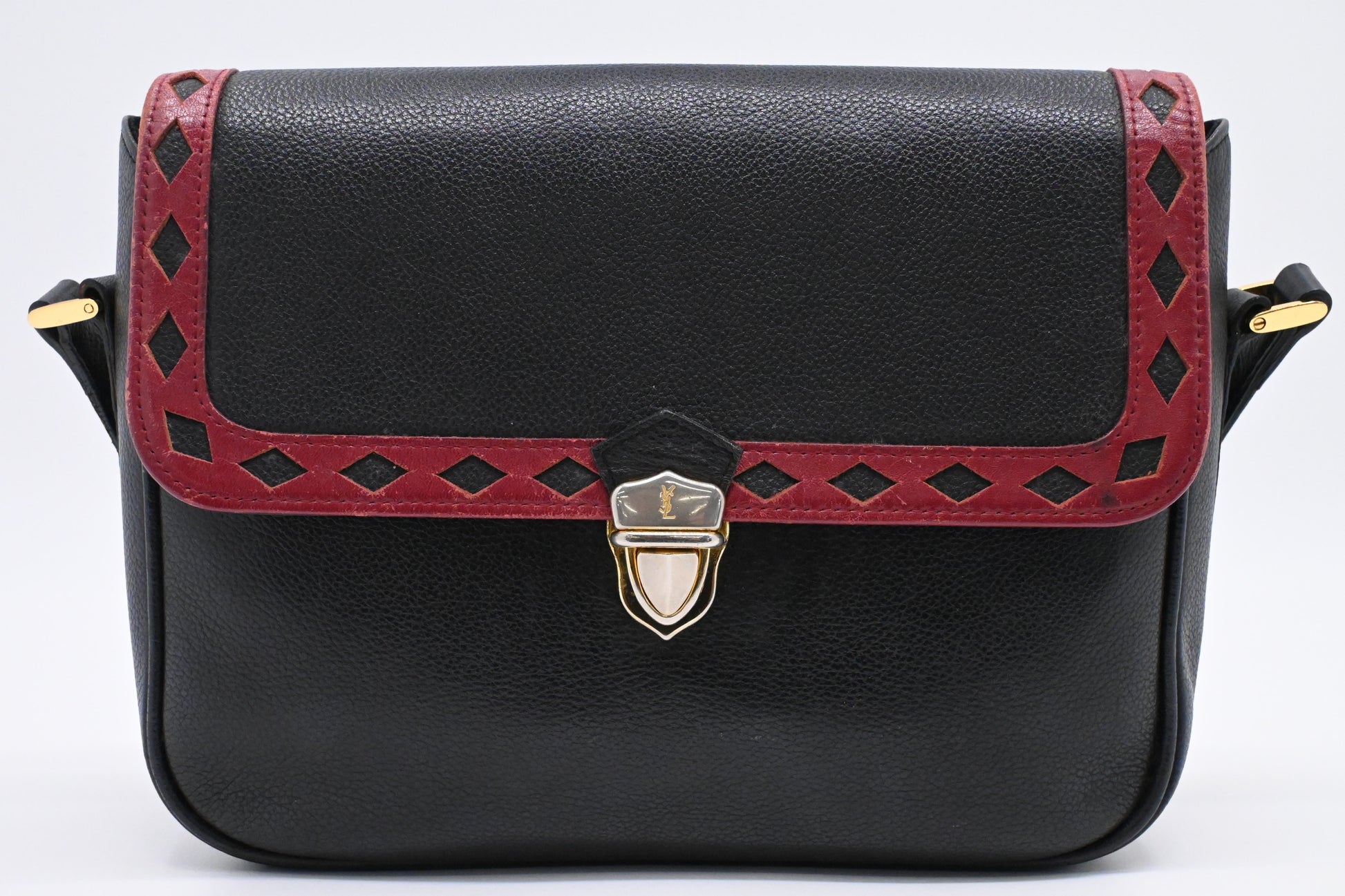 YSL Saint Laurent Crossbody In Leather Black Crossbody Bag