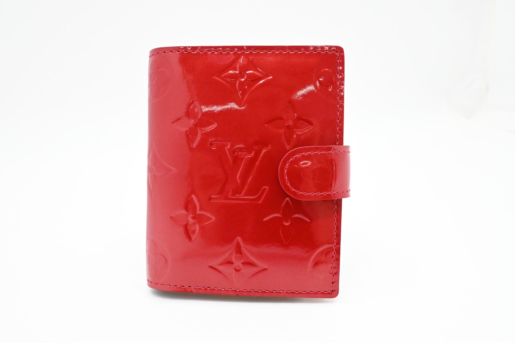 Louis Vuitton Agenda Vernis Leather Red Mini Bag