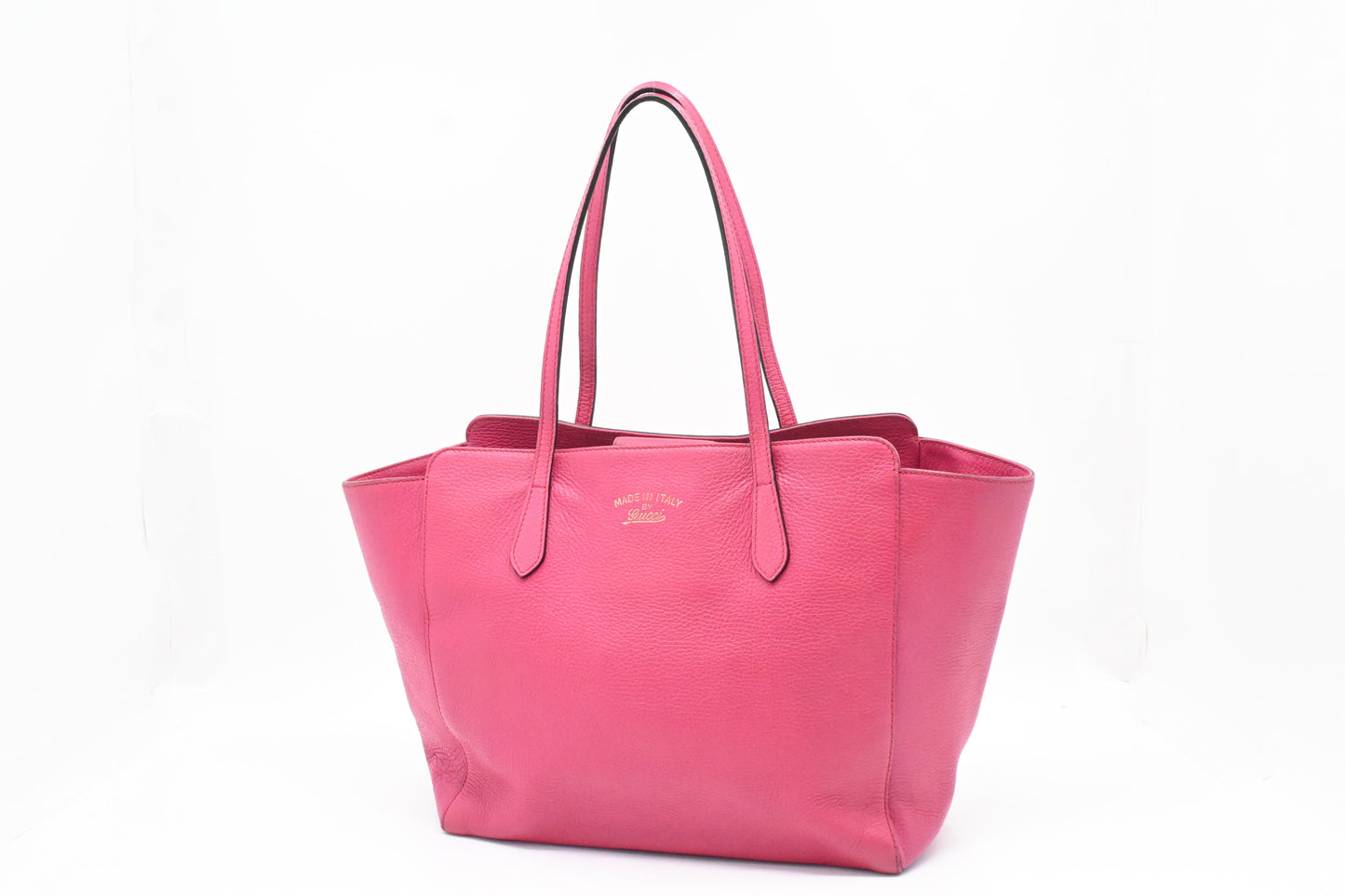Gucci Swing Leather Pink Tote Bag