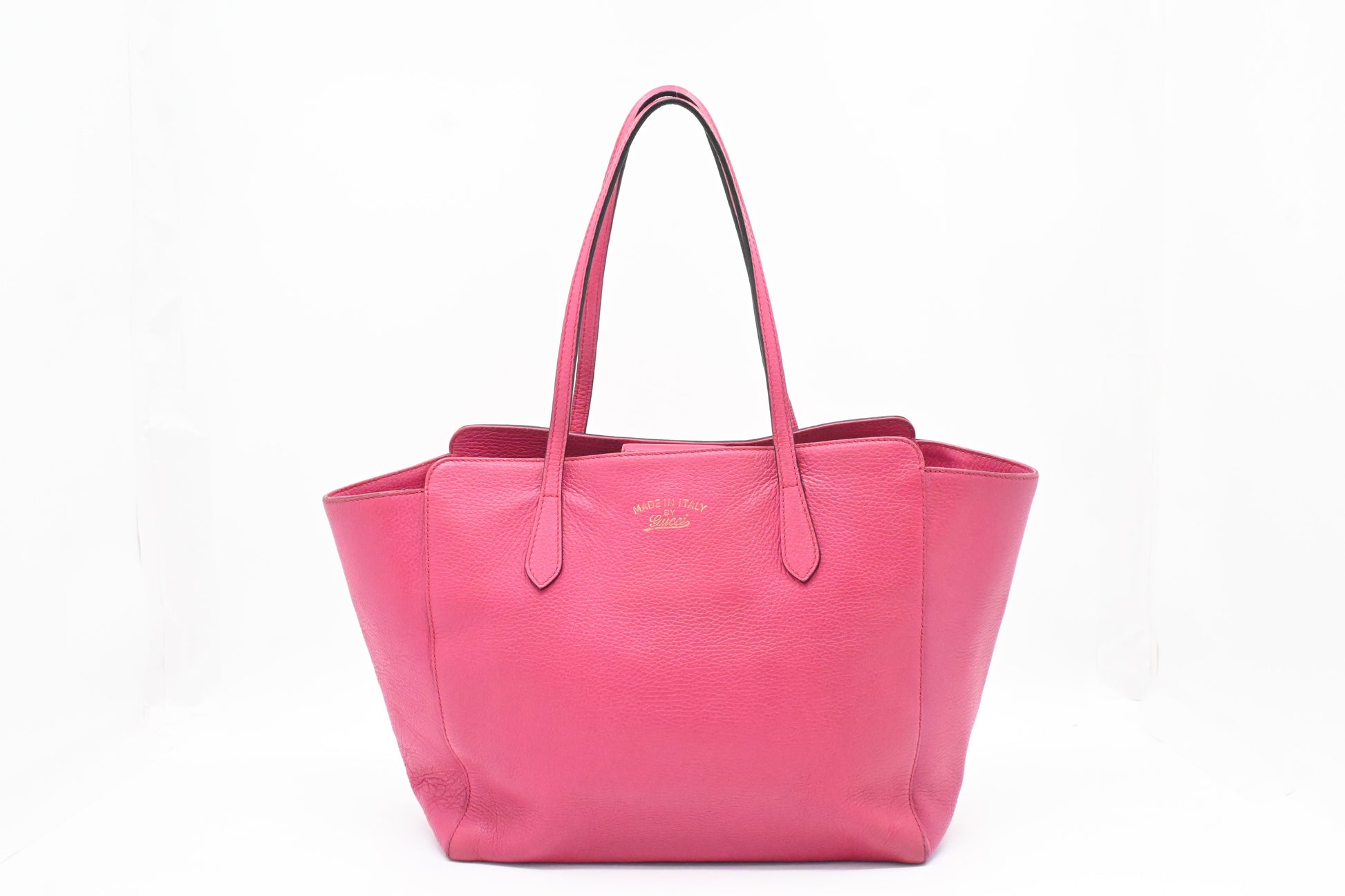 Gucci Swing Leather Pink Tote Bag