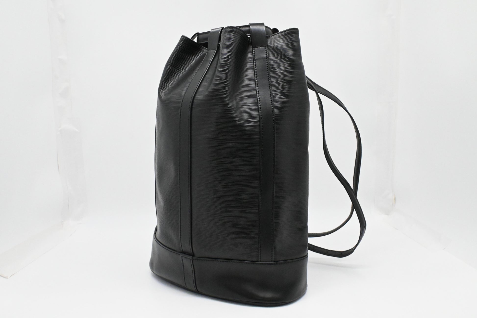 Louis Vuitton Randonnee Black GM Leather Epi Handbag Leather 1