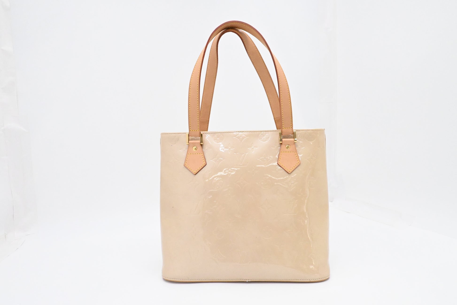 Louis Vuitton Houston Dune Vernis Leather Handbag