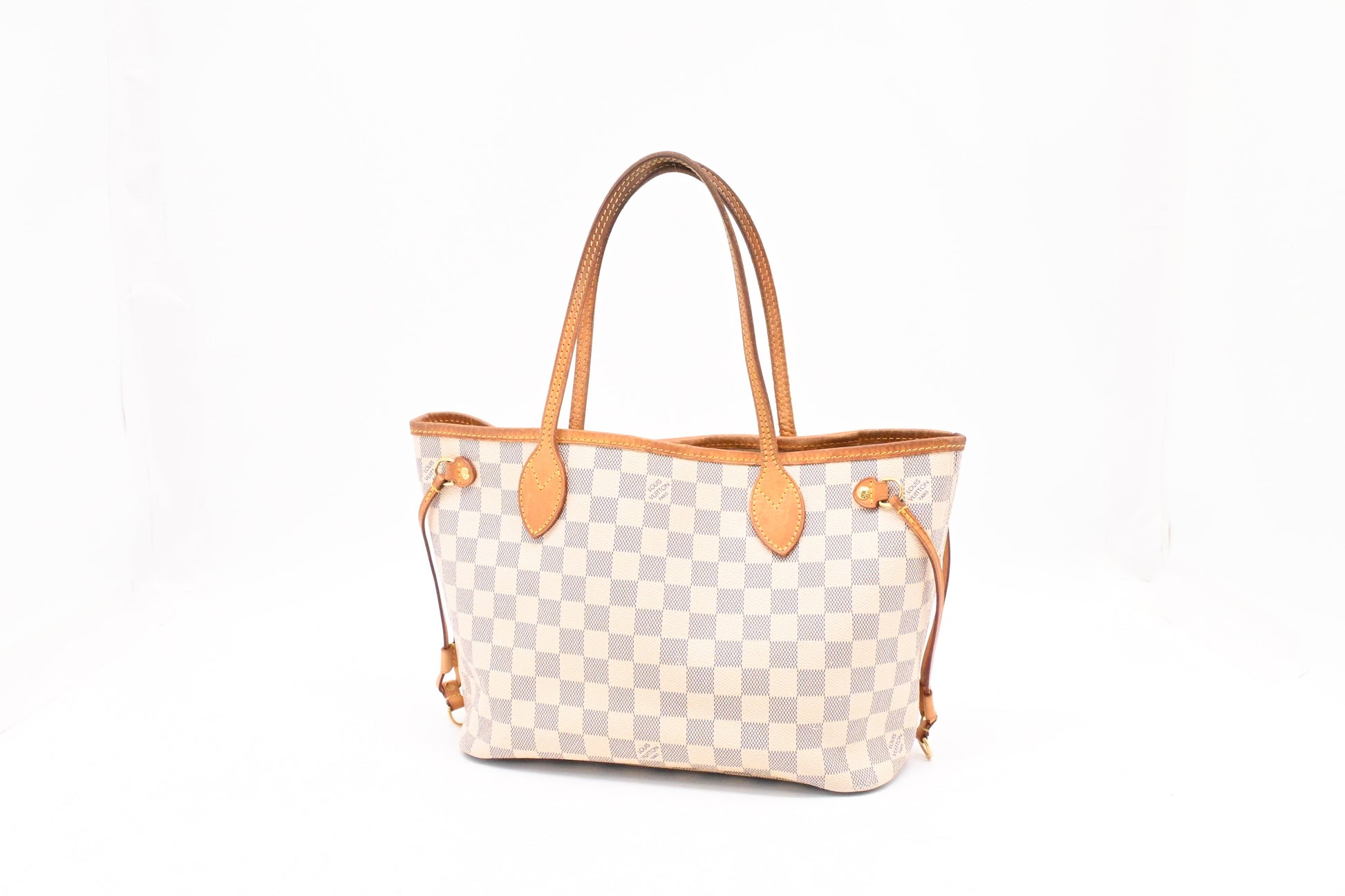 Louis Vuitton Neverfull PM Azur Damier Canvas Tote Bag Canvas 7