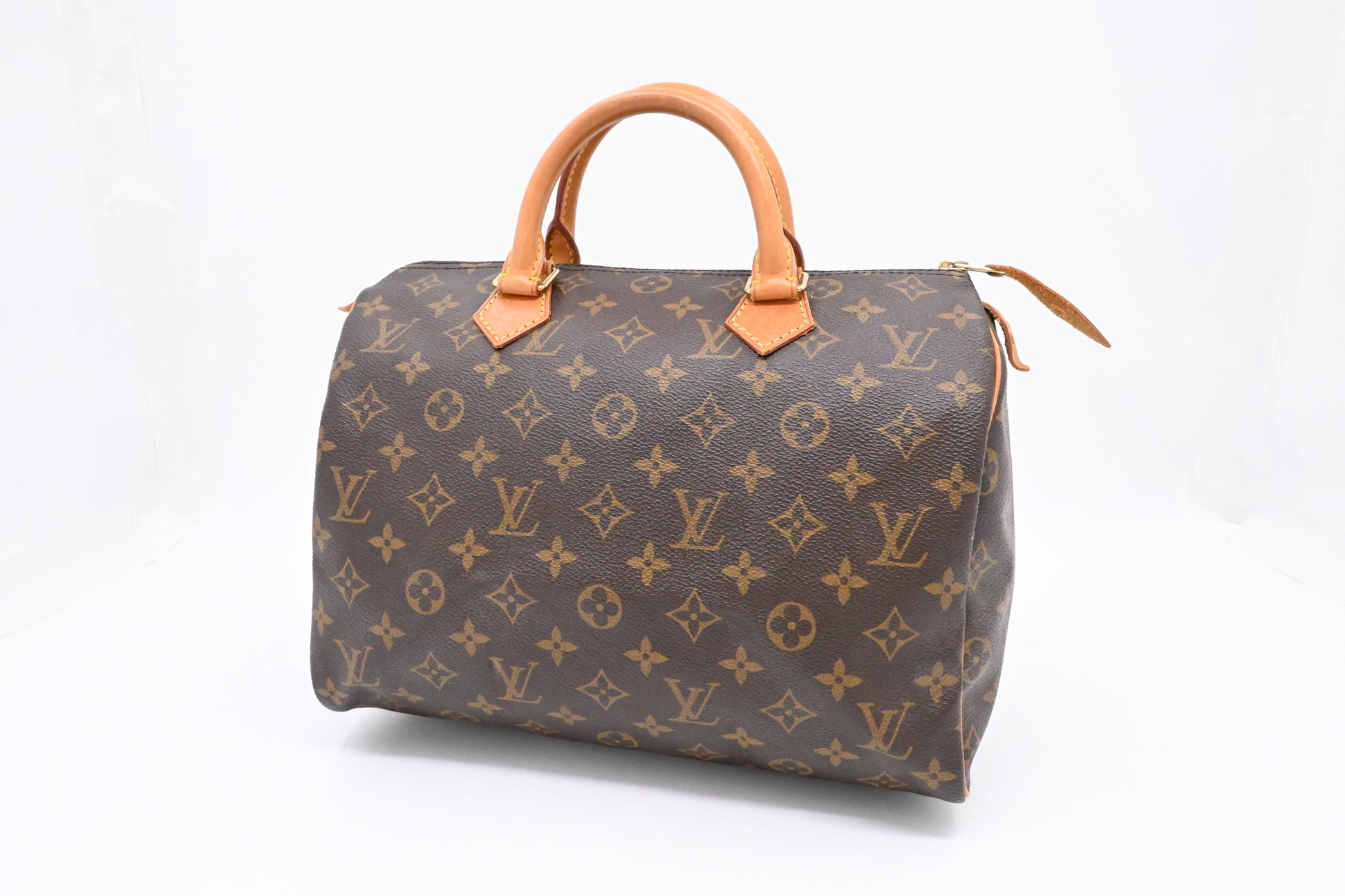 Louis Vuitton Speedy 30 Monogram Canvas Handbag Canvas 8