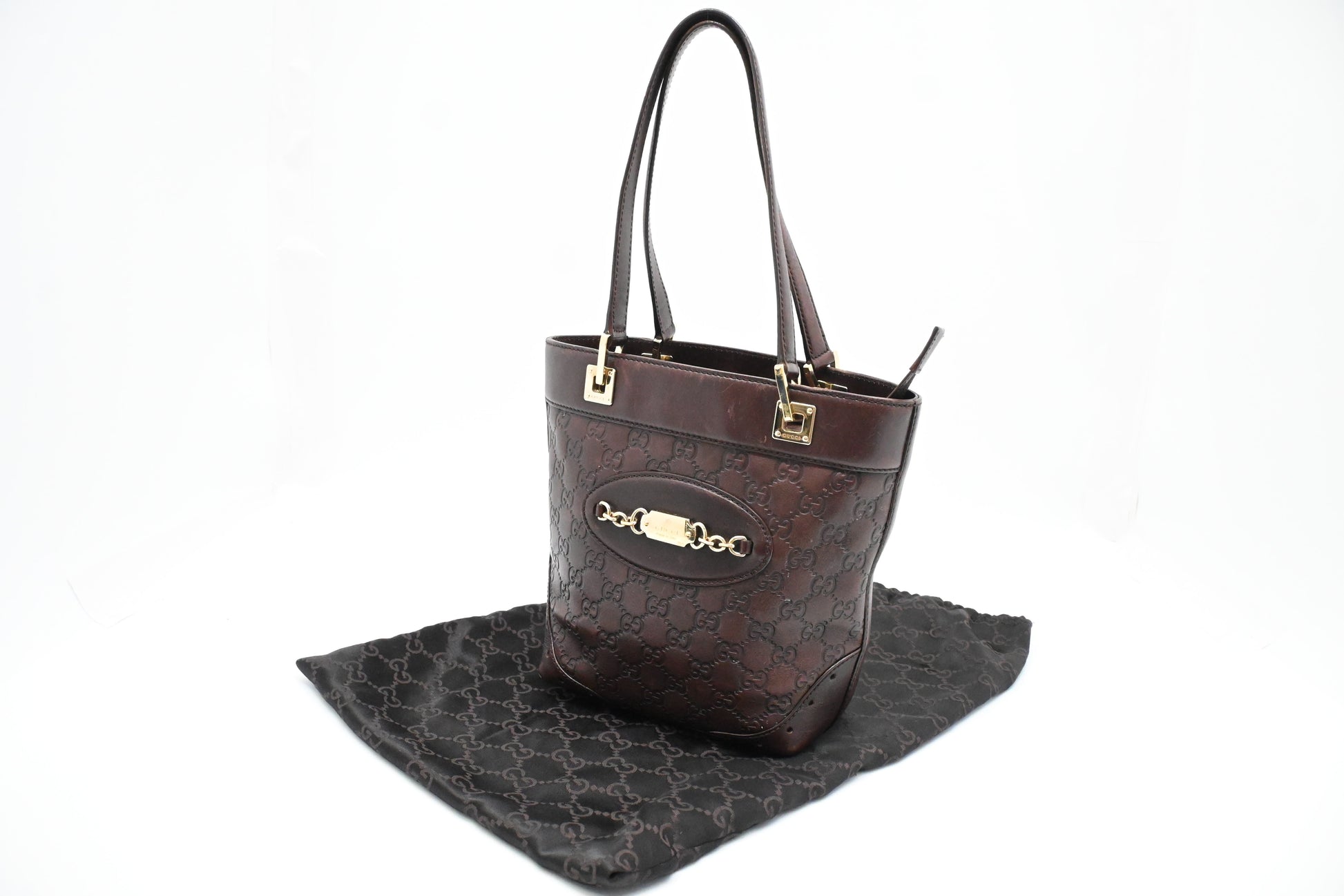 Gucci Plum Guccissima Leather Shoulder Bag