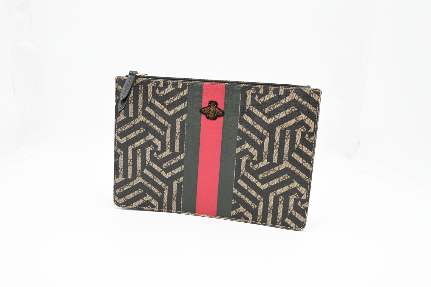 Gucci Bee Clutch In Supreme Canvas Clutch Bag