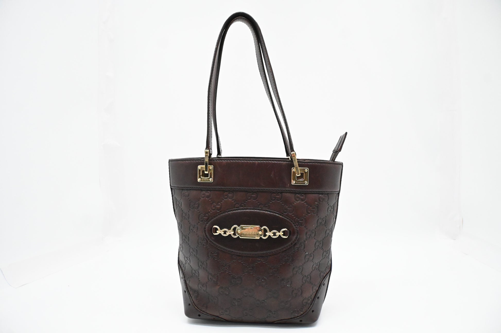 Gucci Plum Guccissima Leather Shoulder Bag
