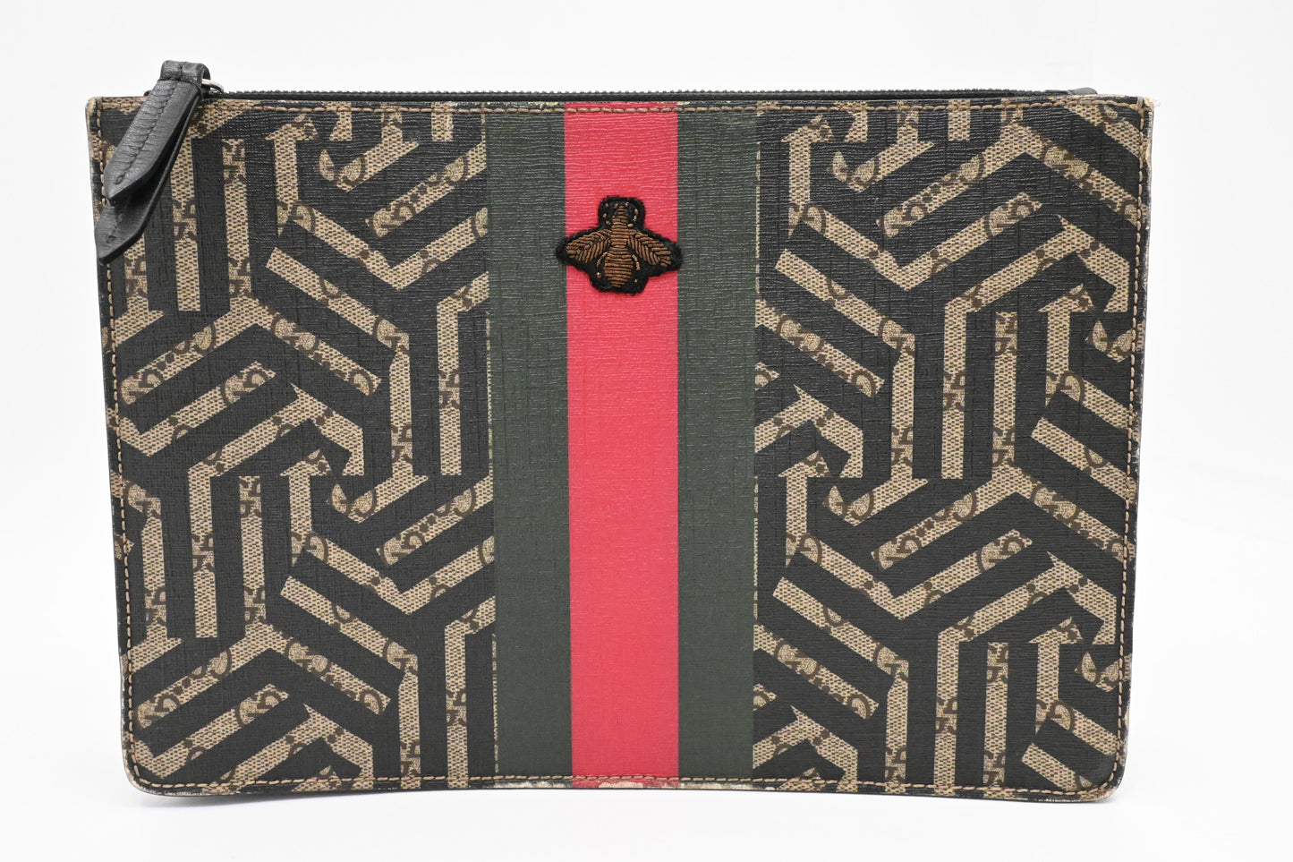 Gucci Bee Clutch In Supreme Canvas Clutch Bag