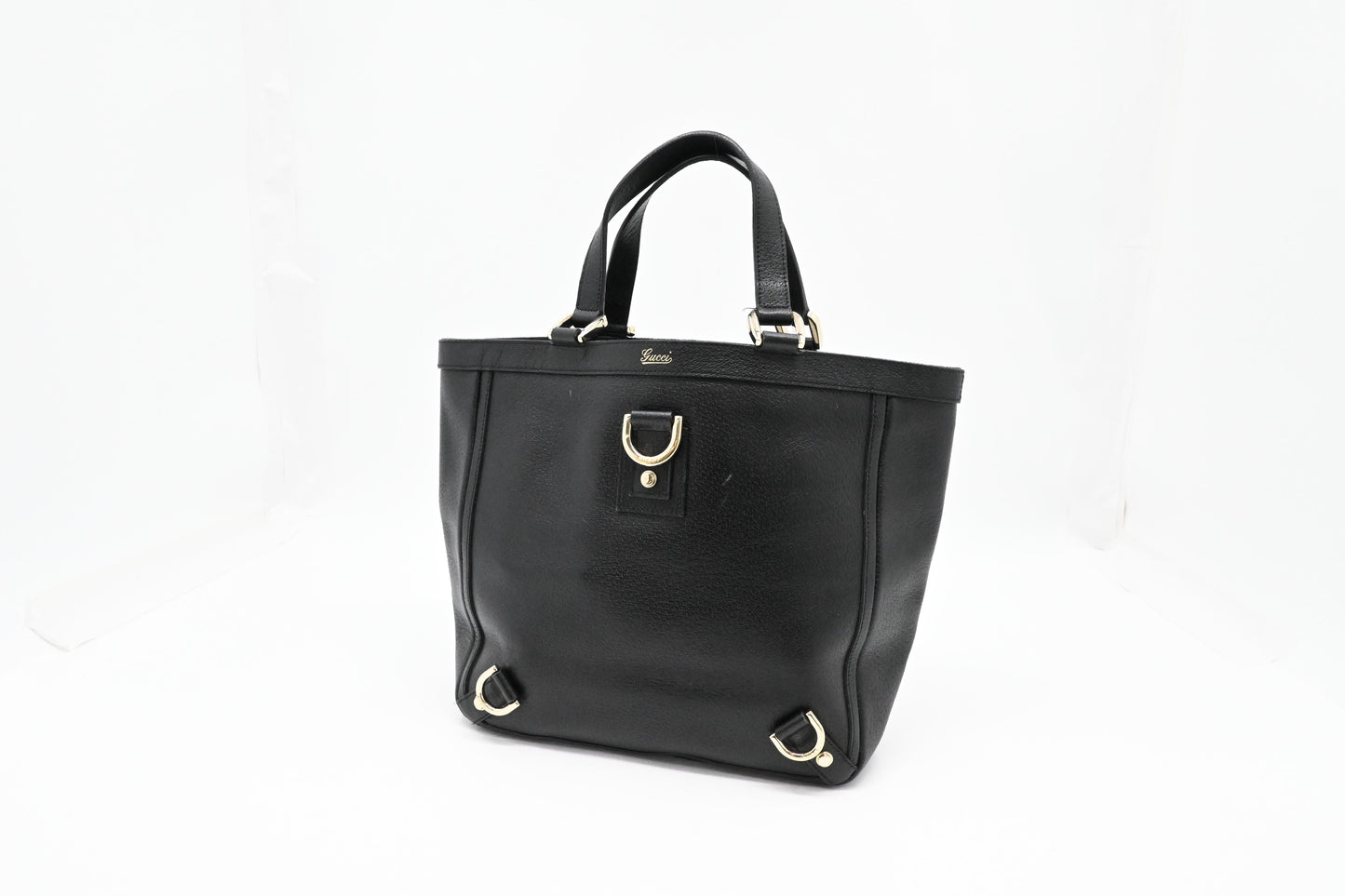 Gucci Black Leather 3 Handbag