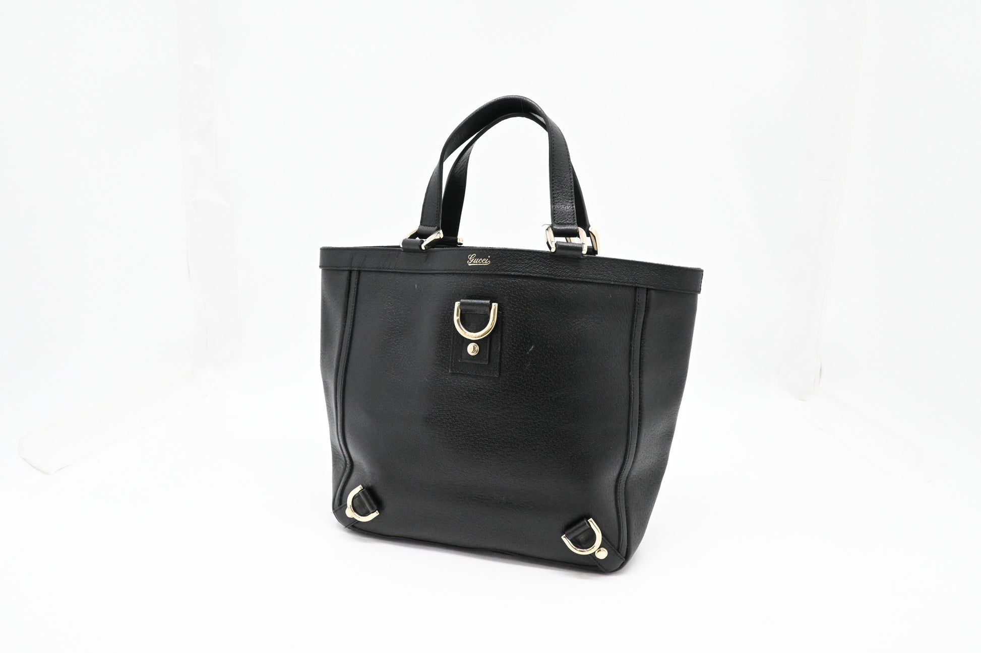 Gucci Black Leather 3 Handbag