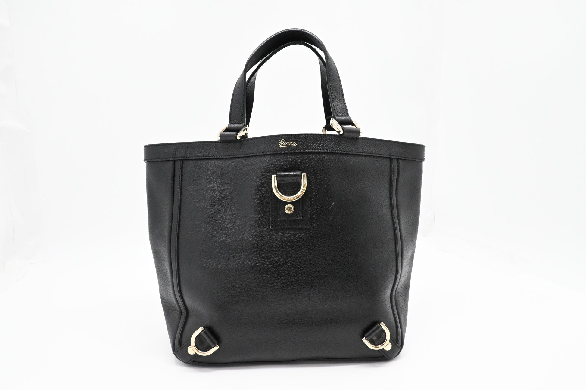 Gucci Black Leather 3 Handbag