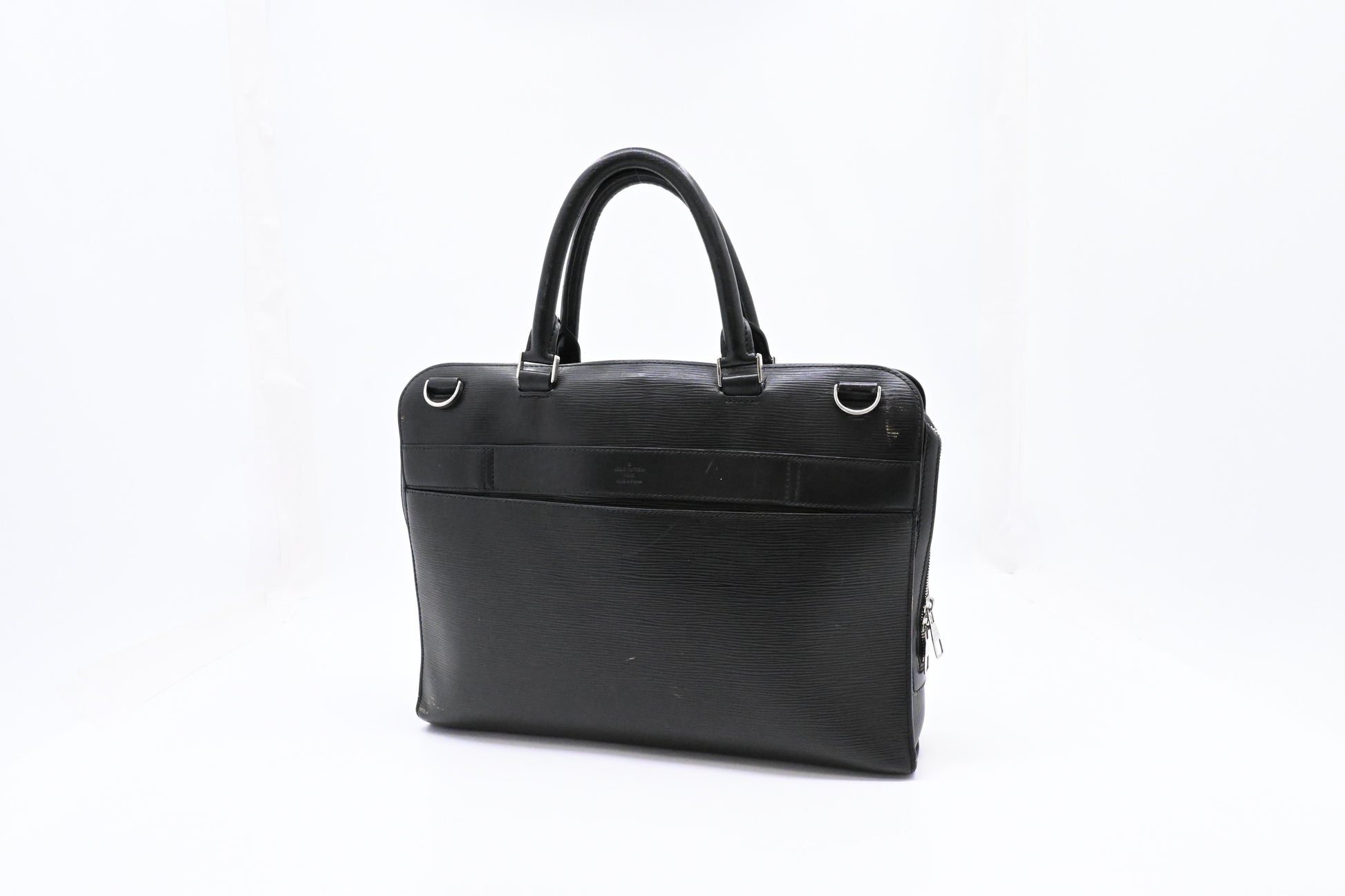 Louis Vuitton Bassano Epi Leather Black Handbag
