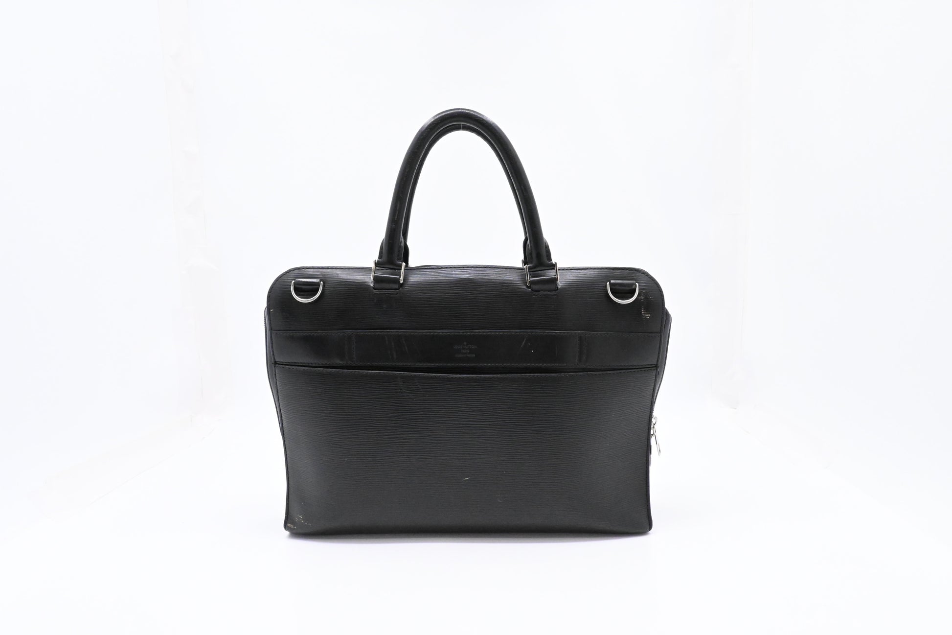 Louis Vuitton Bassano Epi Leather Black Handbag