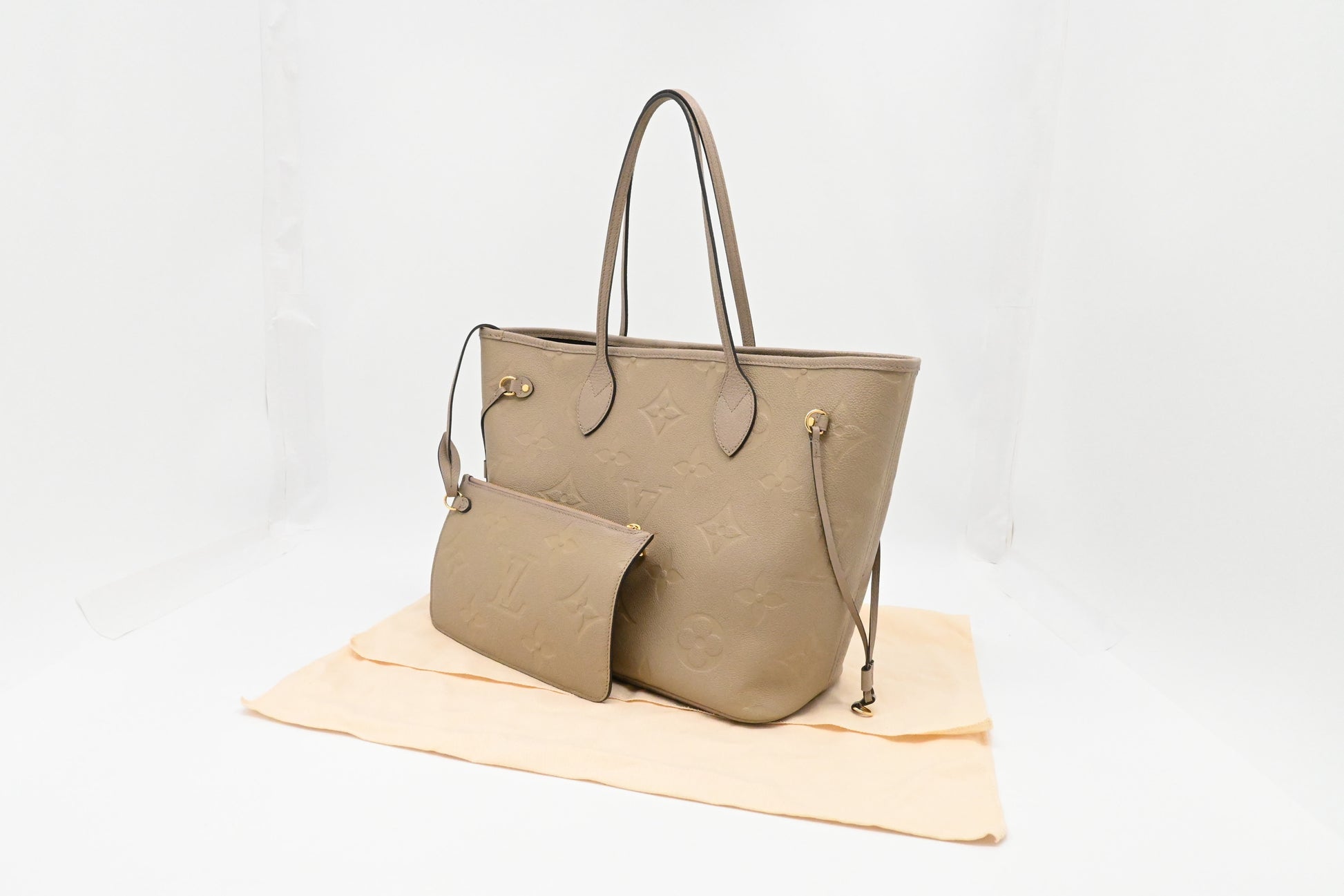 Louis Vuitton Neverfull MM Turtledove Empreinte Leather Tote Bag Leather 1