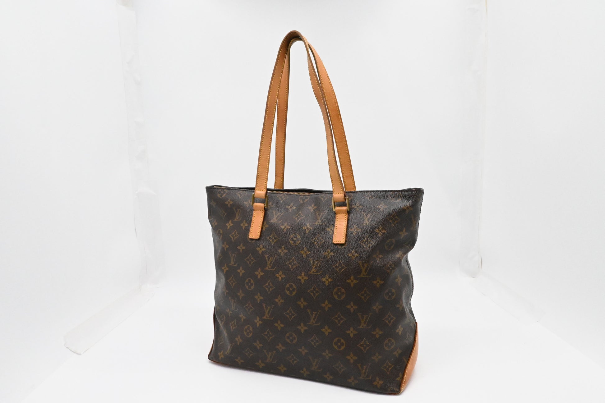 Louis Vuitton Cabas Mezzo Monogram Canvas Handbag Canvas 6
