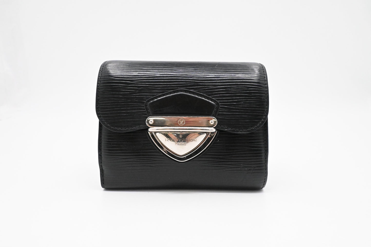 Louis Vuitton Compact Epi Leather Black Wallet Case Leather 1