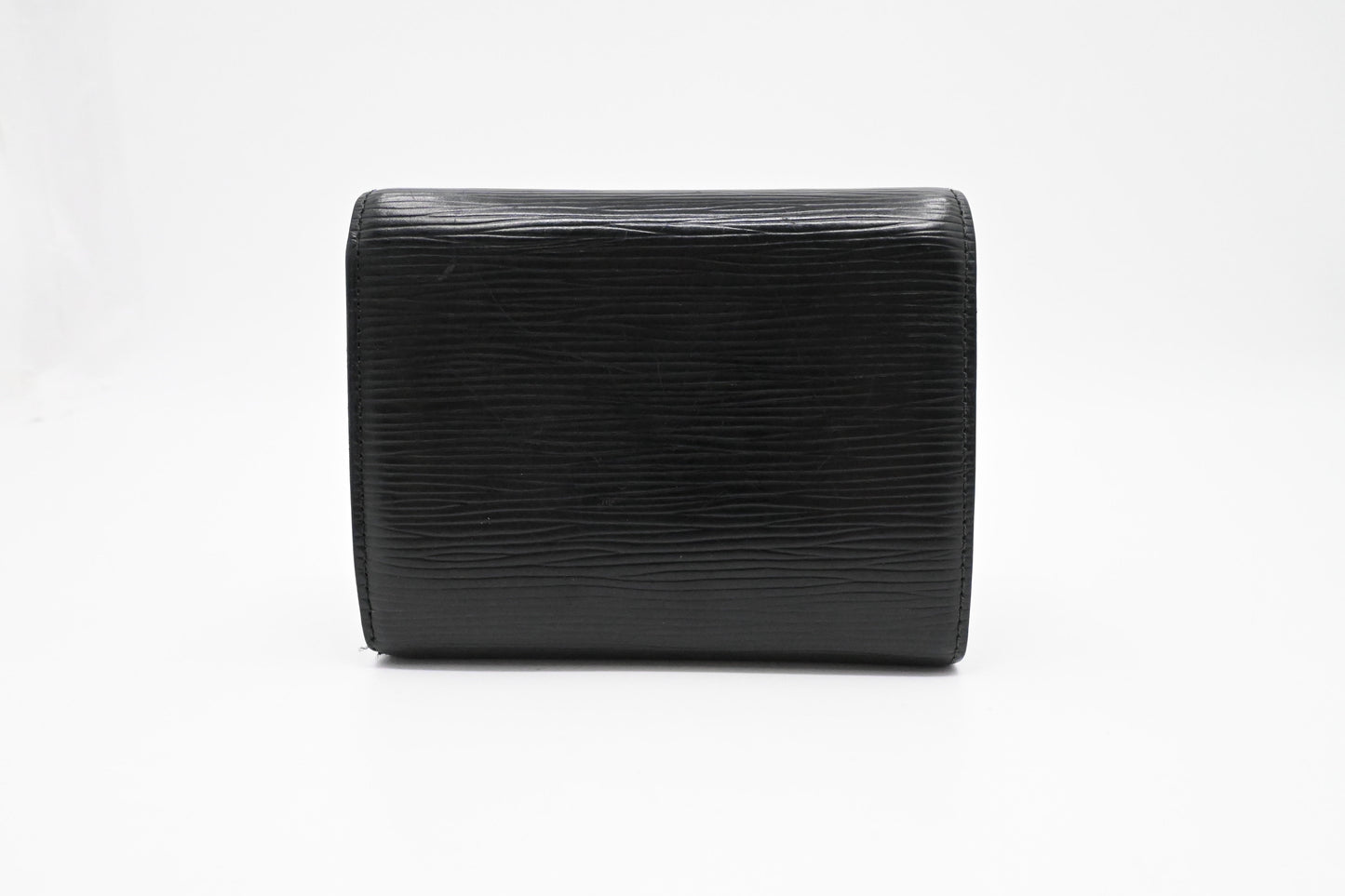 Louis Vuitton Compact Epi Leather Black Wallet Case Leather 1