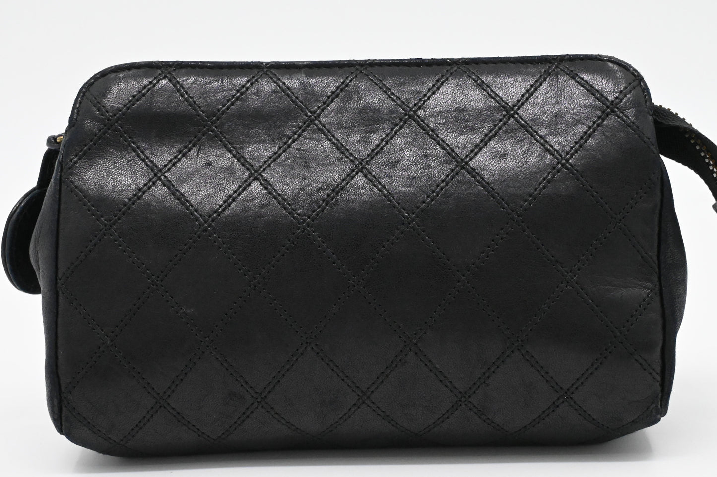 Chanel MatelassÃ© Black Leather Handbag