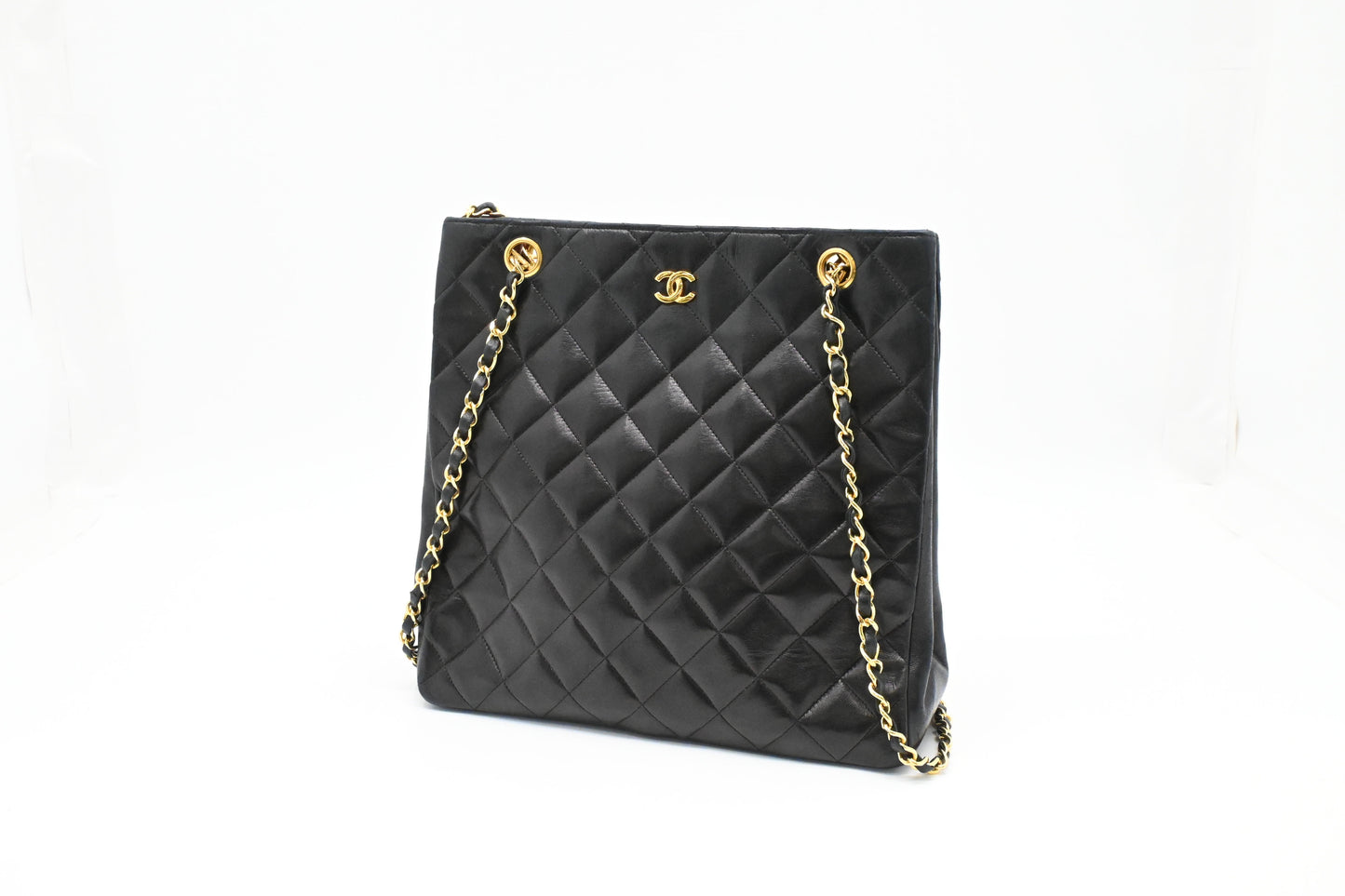 Chanel MattelassÃ© Black Leather Shoulder Bag Leather 3