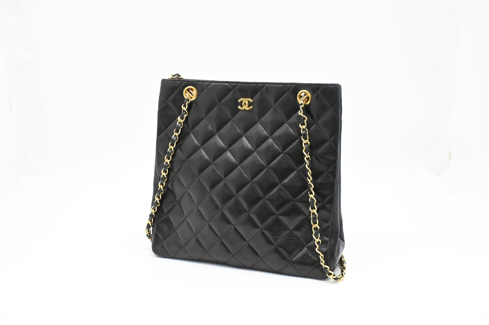 Chanel MattelassÃ© Black Leather Shoulder Bag Leather 3