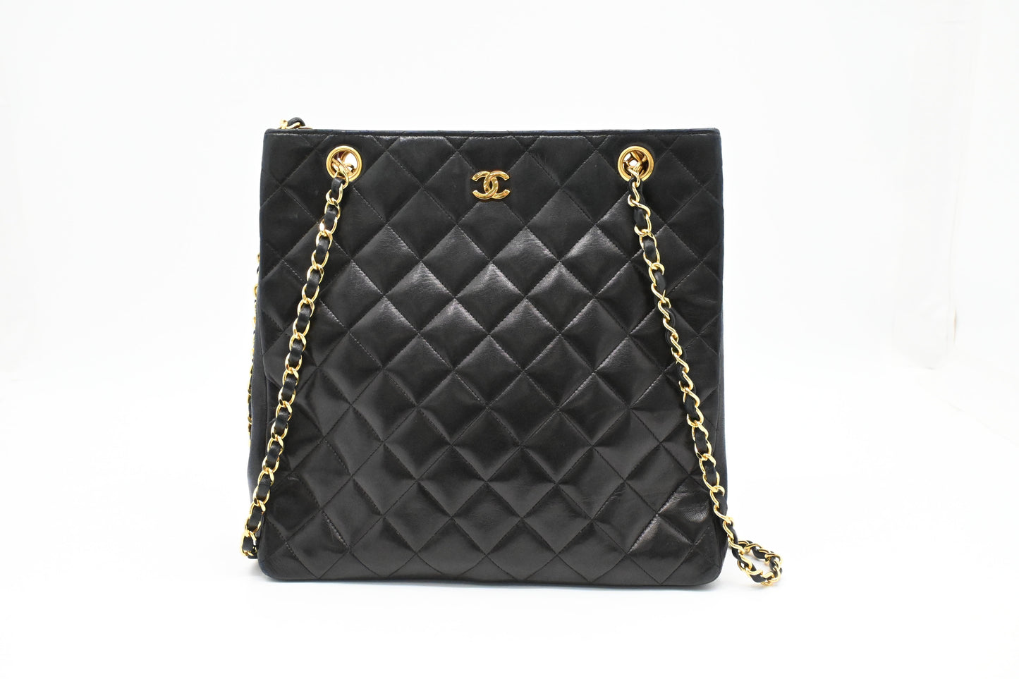 Chanel MattelassÃ© Black Leather Shoulder Bag Leather 3