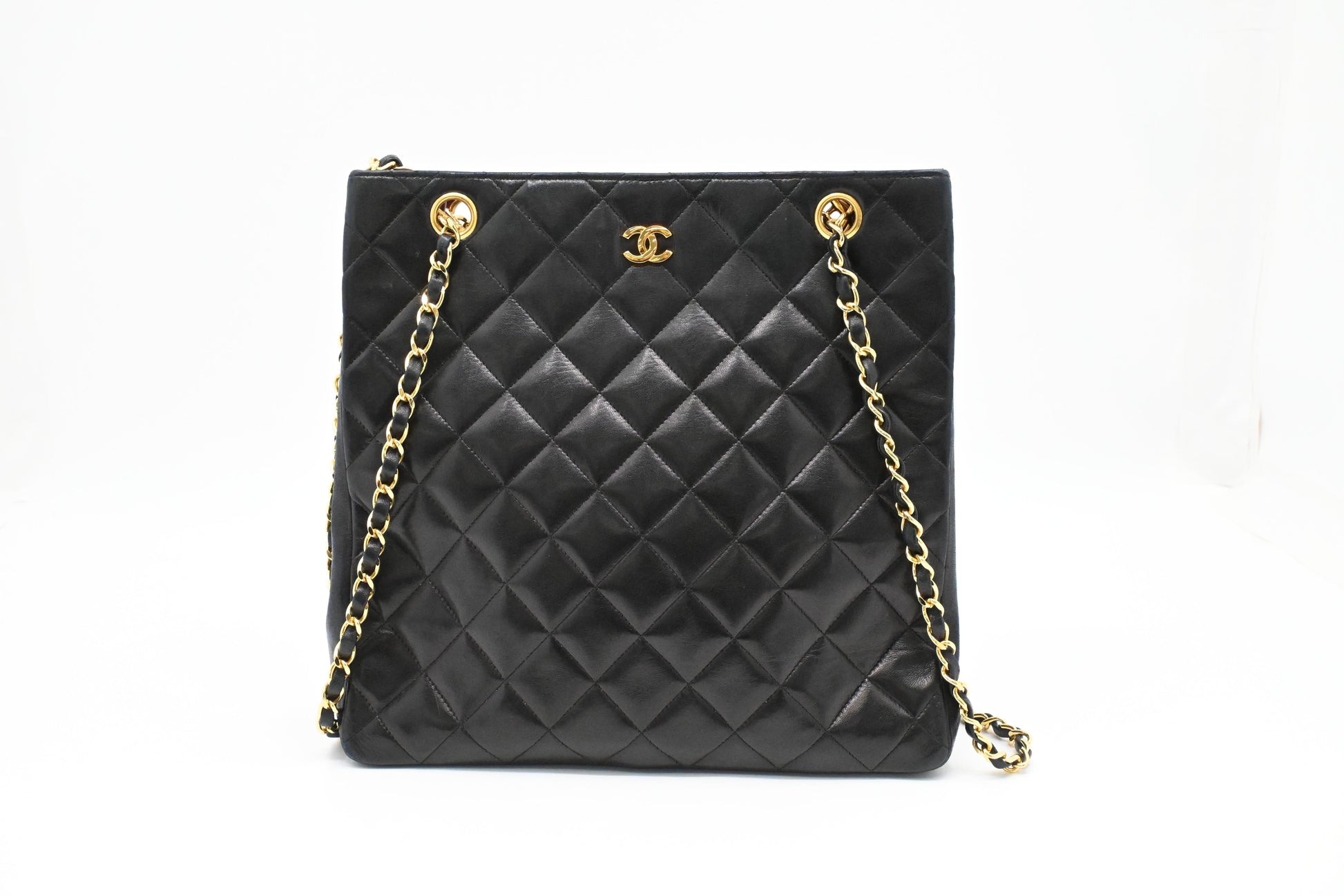 Chanel MattelassÃ© Black Leather Shoulder Bag Leather 3