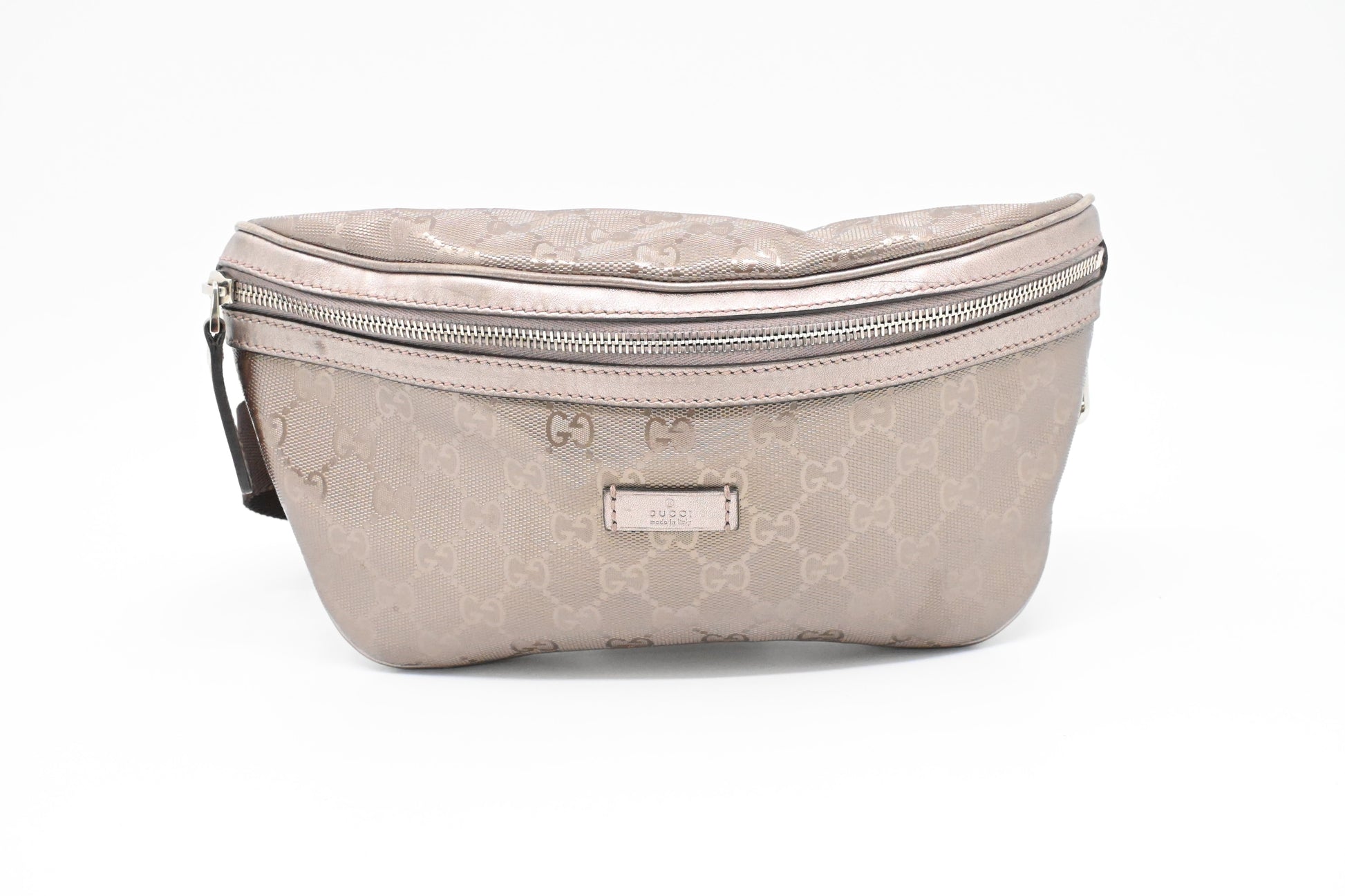 Gucci Bumbag - Imprime Canvas Pink Silver Handbag