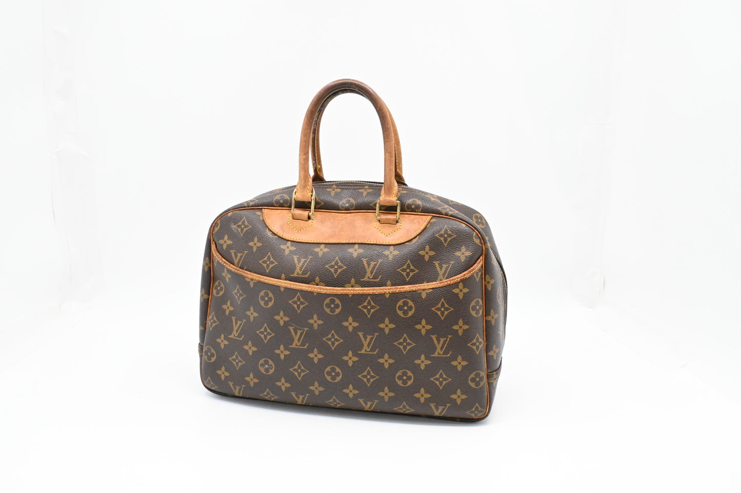 Louis Vuitton Deauville Monogram Canvas Handbag Canvas 4