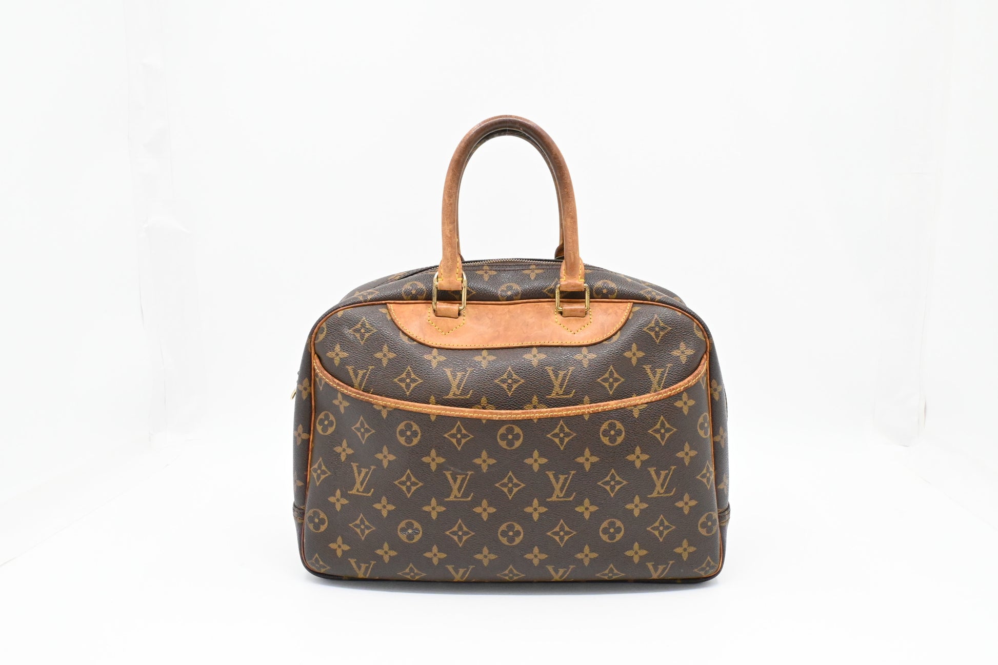 Louis Vuitton Deauville Monogram Canvas Handbag Canvas 4